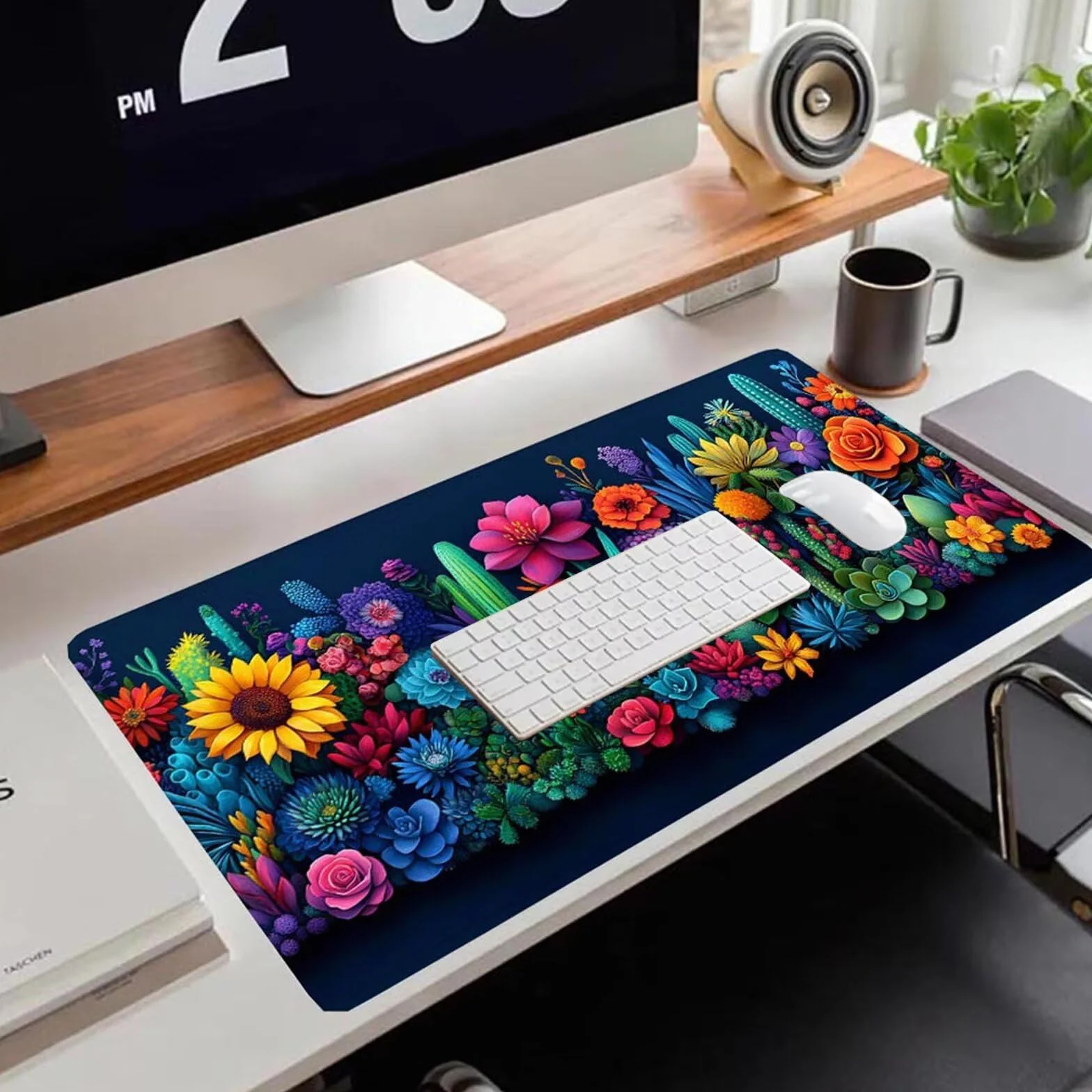 Gamingowa podkładka pod mysz 1200 x 600 x 3 mm, XXL, wodoszczelna, odporna na ścieranie, z przyszytymi krawędziami, czarna, podkładka na biurko, poprawia prędkość i precyzję pod laptopa, komputer