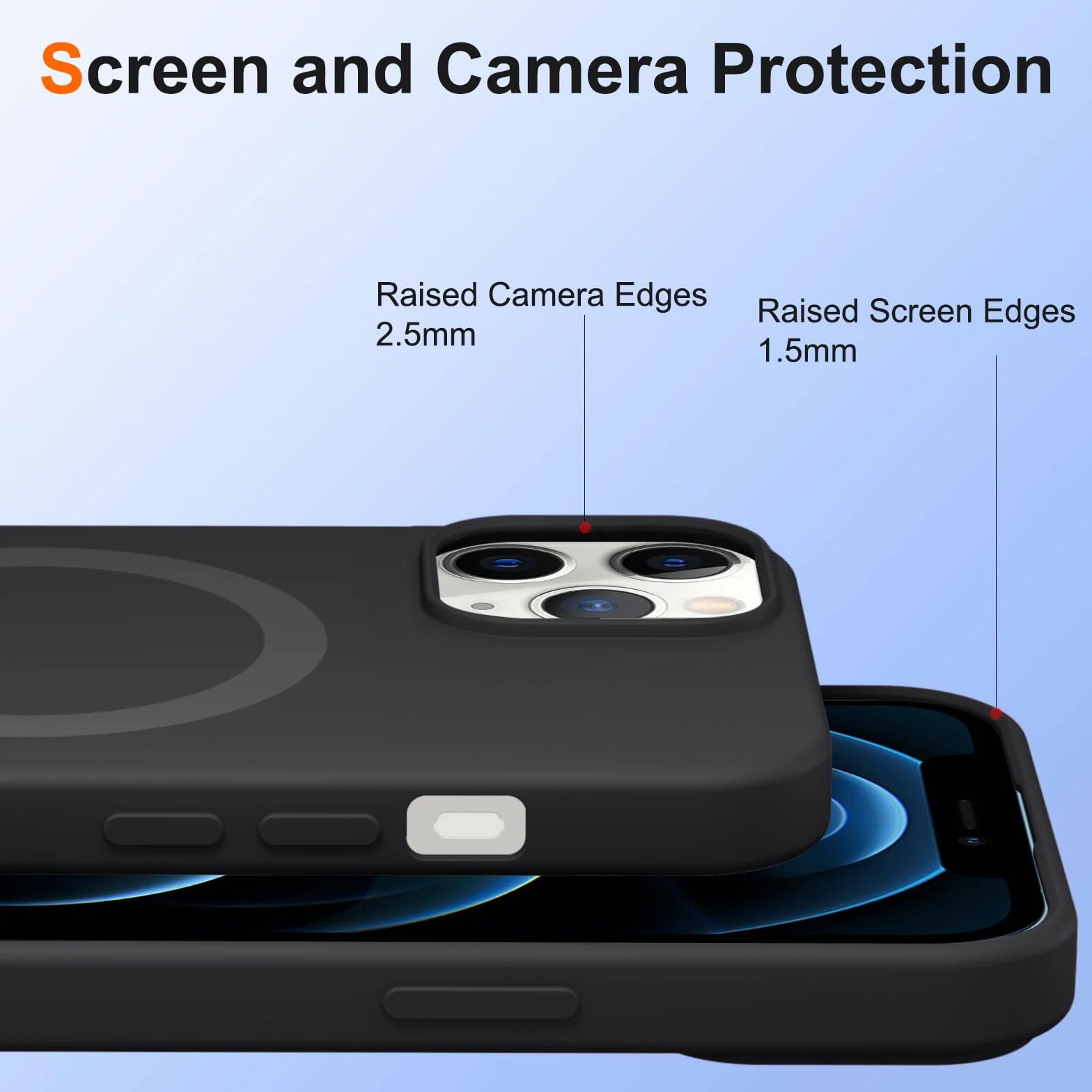 Etui na telefon iPhone 12 Pro Max MagSafe magnetyczne na szyję czarne