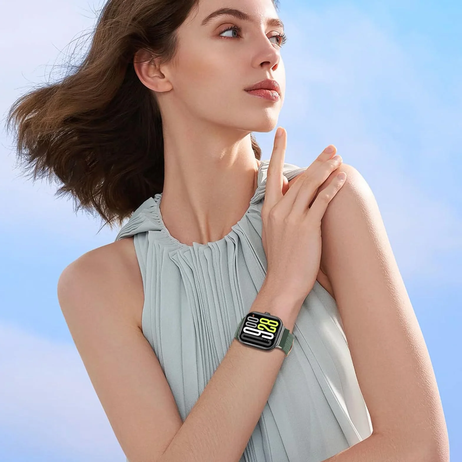 Chinbersky Nylonowy Pasek Kompatybilny z Xiaomi Smart Band 8 Pro 9 Pro Redmi Watch 5 4 Magnetyczny Sportowy dla Mężczyzn