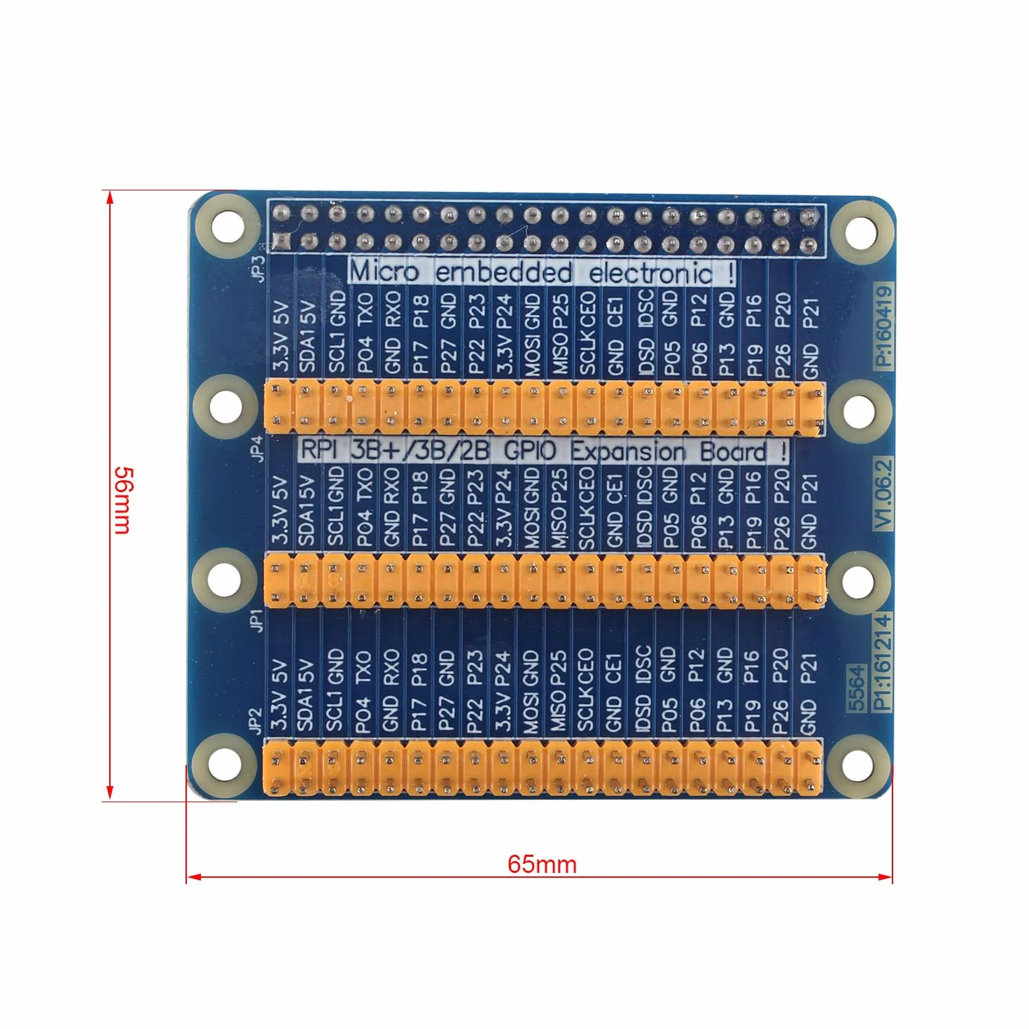 ZDE Uniwersalna karta rozszerzeń GPIO, GPIO 1 do 3 portów, kompatybilna z Raspberry Pi 5, Pi 4B, Pi 3, Pi 2, Pi Model B