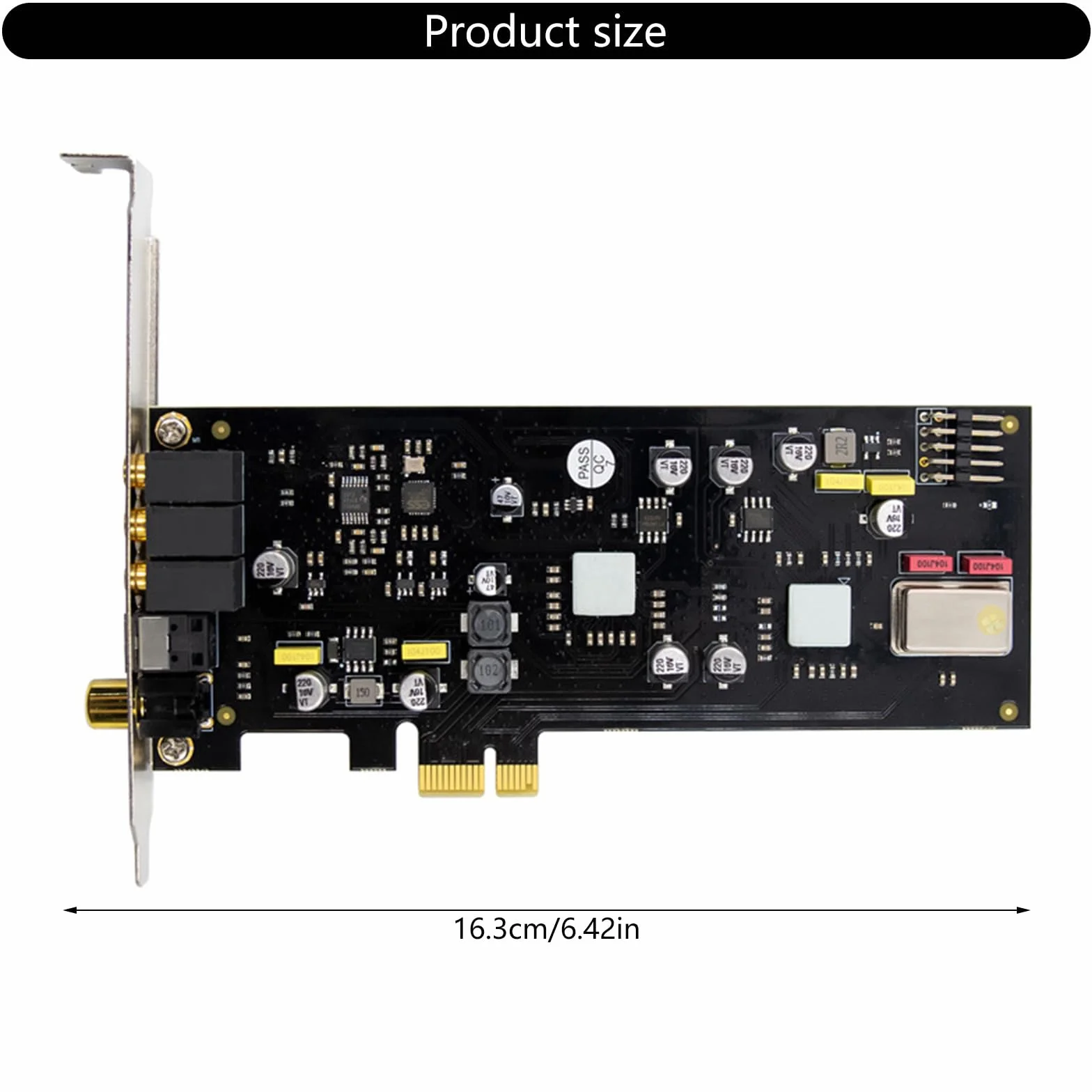 Karta dźwiękowa PCIE stereo wewnętrzny do PC ST113 SSS1700 chip adapter do kina domowego dźwięk kina domowego