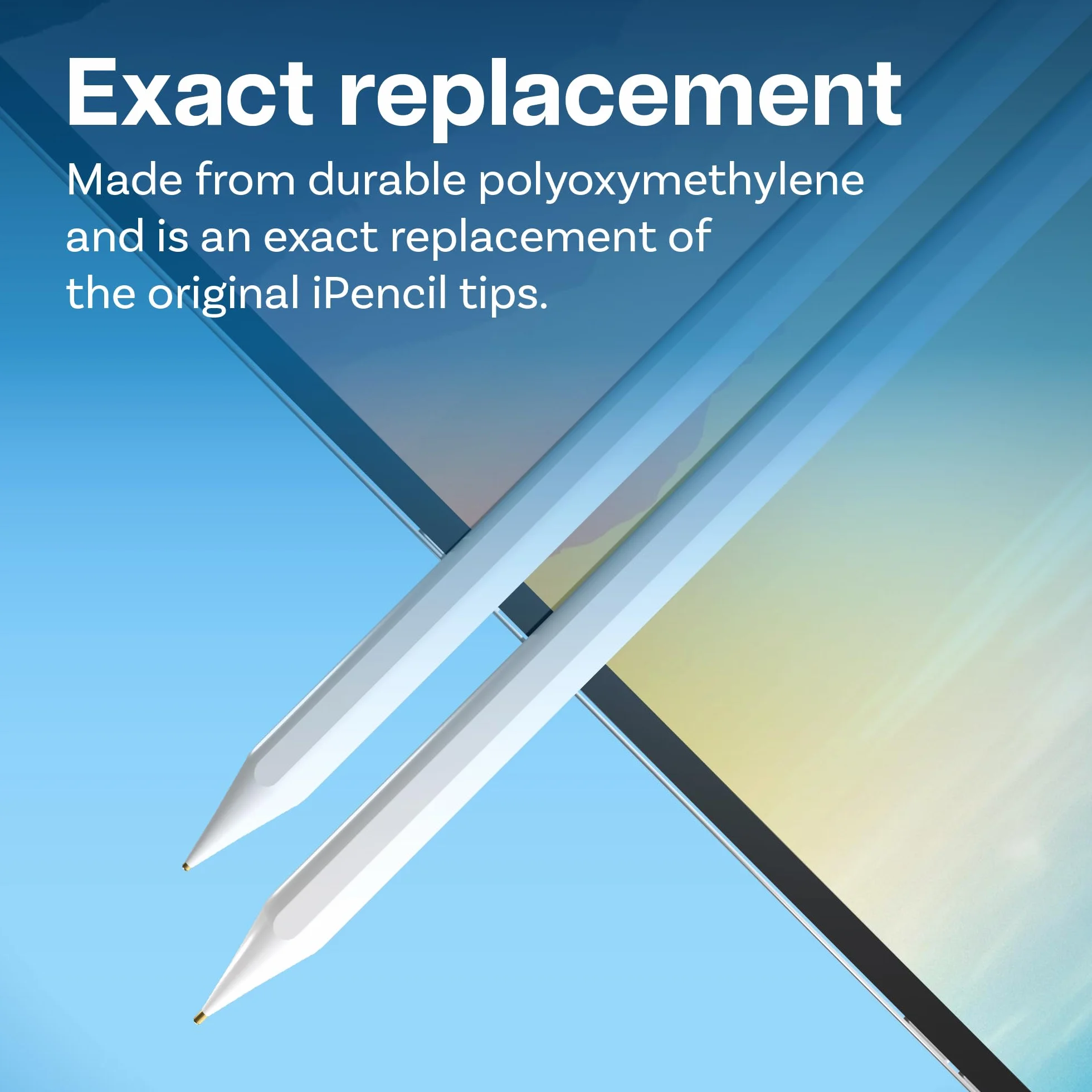 MMOBIEL Końcówki Rysika Wymienne Kompatybilne z Apple Pencil 1. & 2. Gen/USB-C/Pro - 5 Sztuki - Wkłady iPencil Wymiennymi Końcówkami Kompatybilne z Apple Pencil - Bardzo Czułe Końcówki iPencil - Białe