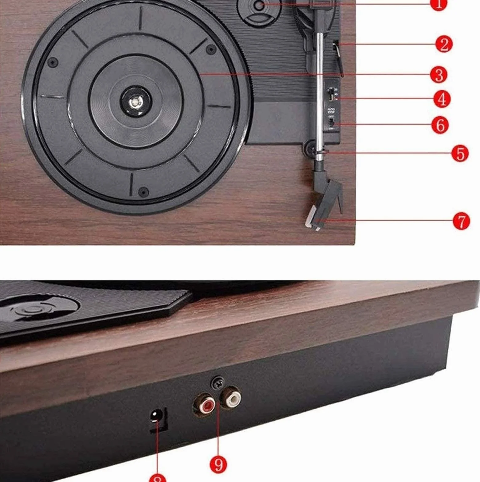 Gramofon Gramofon Gramofon gramofonowy z głośnikami Gramofony do płyt winylowych 3-biegowy gramofon napędzany paskiem Vintage Gramofon Odtwarzacz winylowy Muzyka Gramofon winylowy