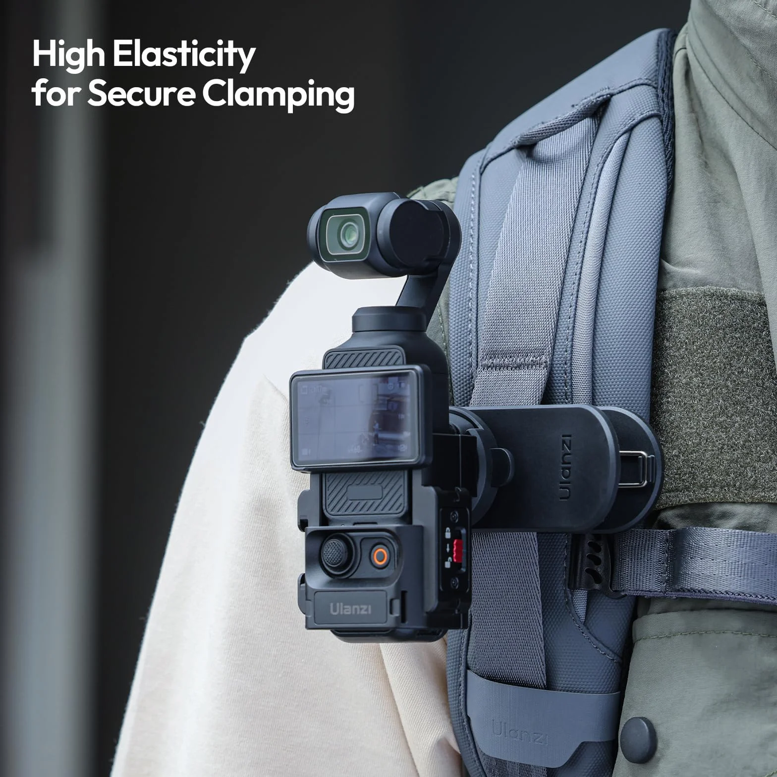 ULANZI CK02 Cka szybkie zapięcie do aparatu DJI Osmo Pocket 3, magnetyczny uchwyt do Osmo Pocket 3, z gwintem 1/4 cala do kamer sportowych, adapter rozszerzający