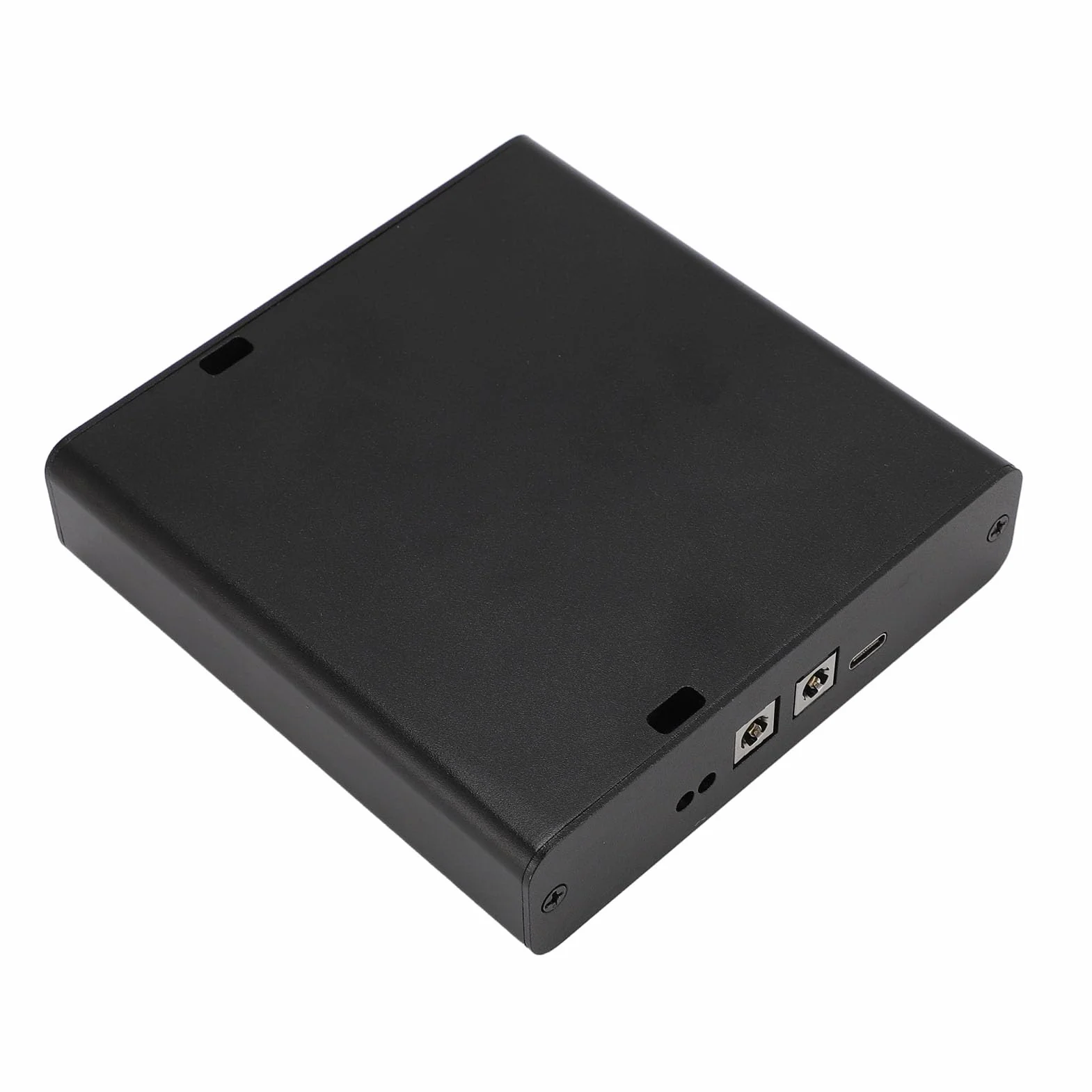 Demeras Zasilacz Liniowy z Pochłaniaczem Szumów, Wewnętrzny Dodatni Ujemny Zewnętrzny Filtr Prądu Stałego 5–24 V Plug and Play Zasilacz Liniowy 603370uf Stop Aluminium do Systemu Audio