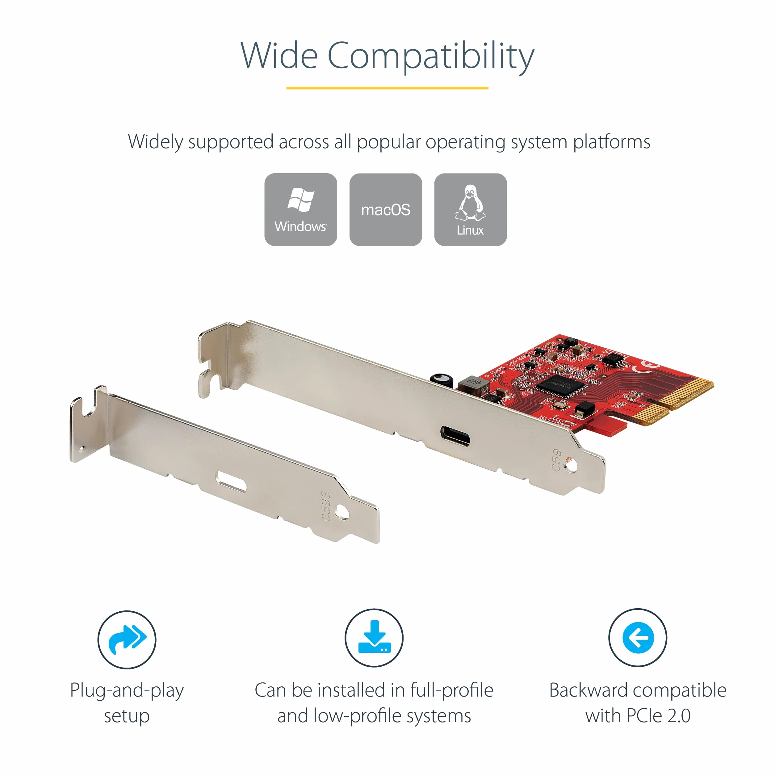 StarTech.com Karta PCIE USB 3.2 GEN 2 x 2 - USB TYPE-C 20 GBPS PCI EXPRESS X4