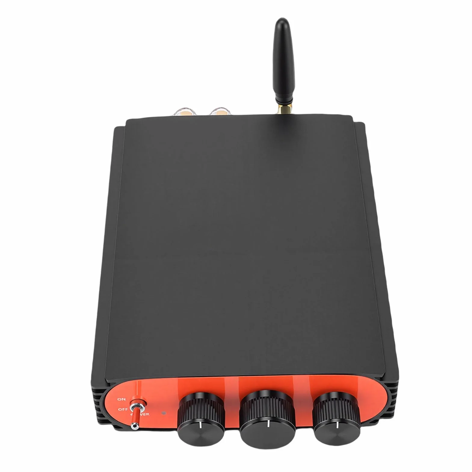 Wzmacniacz Cyfrowy BT 5.3, Dwukanałowy Wzmacniacz Stereo HiFi o Mocy 600 W z Chipem DSP TPA3255, Porty USB AUX SUB OUT, do Głośników Kina Domowego System Muzyczny (wtyczka UE)