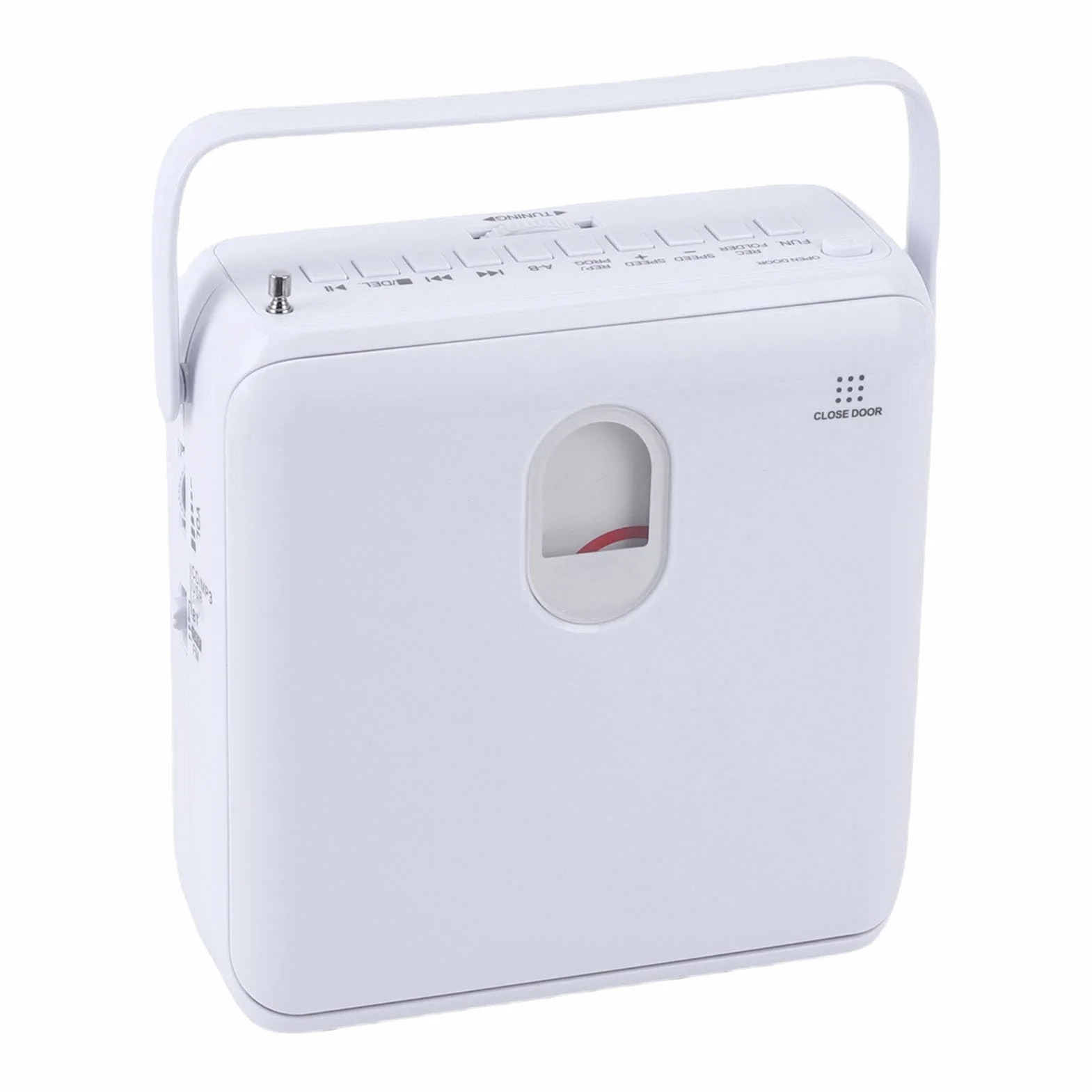 Sxhlseller Przenośny Odtwarzacz CD z Nadajnikiem Bluetooth i FM, Podwójne Głośniki HiFi, Zasilanie USB, Kompaktowy Uchwyt dla Kolekcjonerów Płyt CD, Właściciele Starych Samochodów,