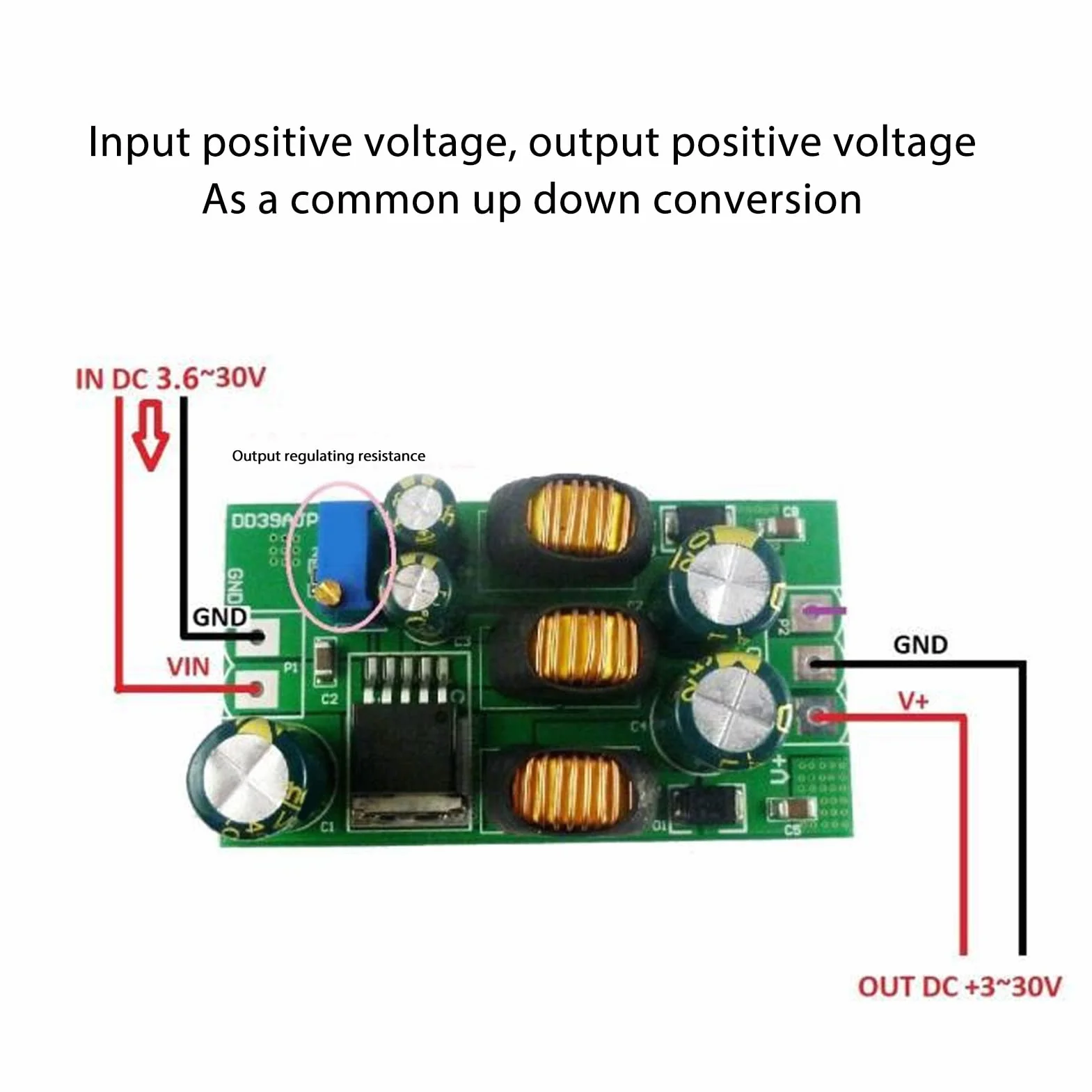 Regulator Napięcia Boost, 20 W DC DC 3,6 V-30 V Boost Converter, 2 Tryby PCB Podwójne Wyjście Moduł Napięciowy do Zasilania