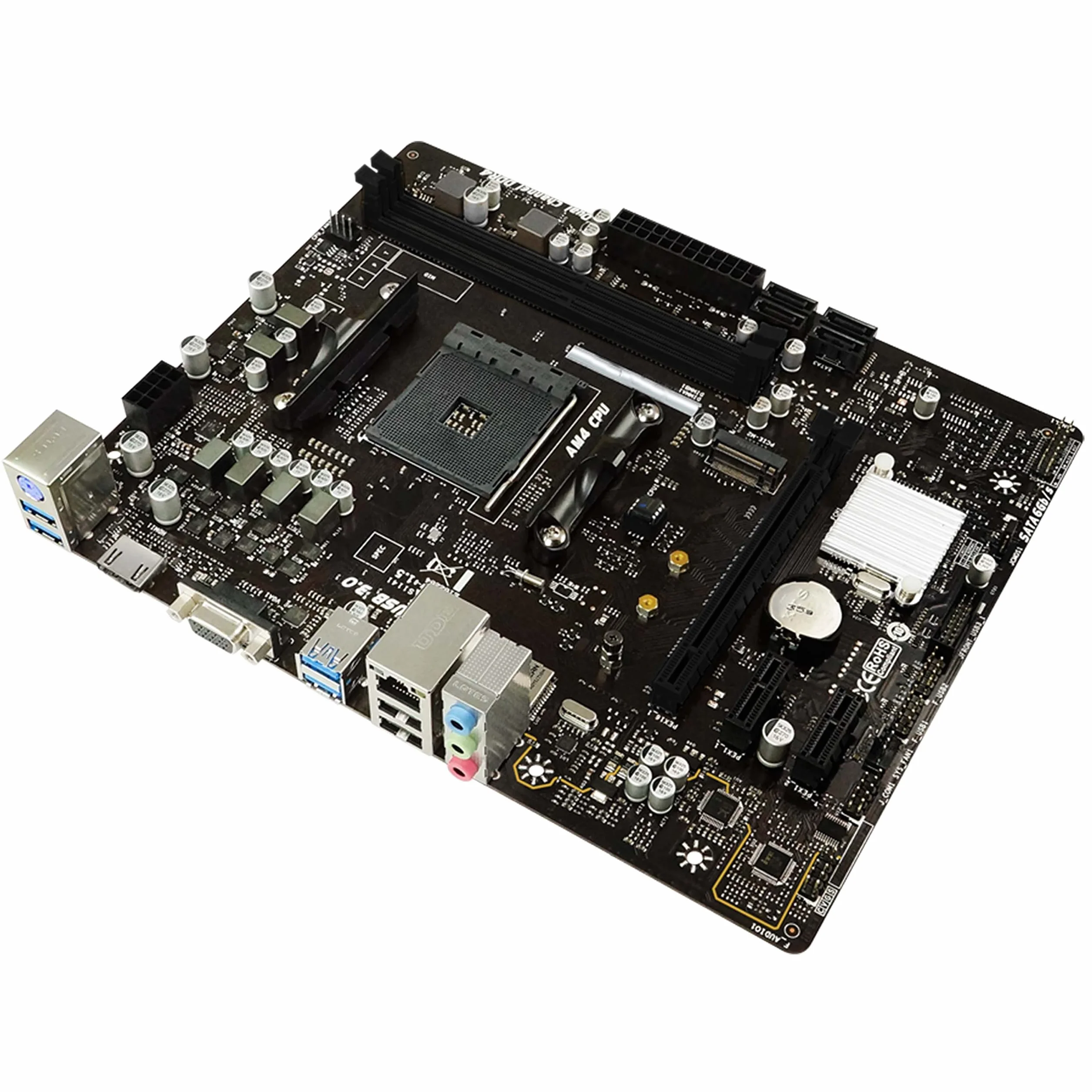 SIMPLETEK – Karta główna AMD B550 Micro-ATX Gniazdo AMD B550 | NVME 2 X DDR4 MAX 32GB | 1X SLOT M.2 PCIE 3.0 | AM4 B450 RYZEN 3 5 7 9