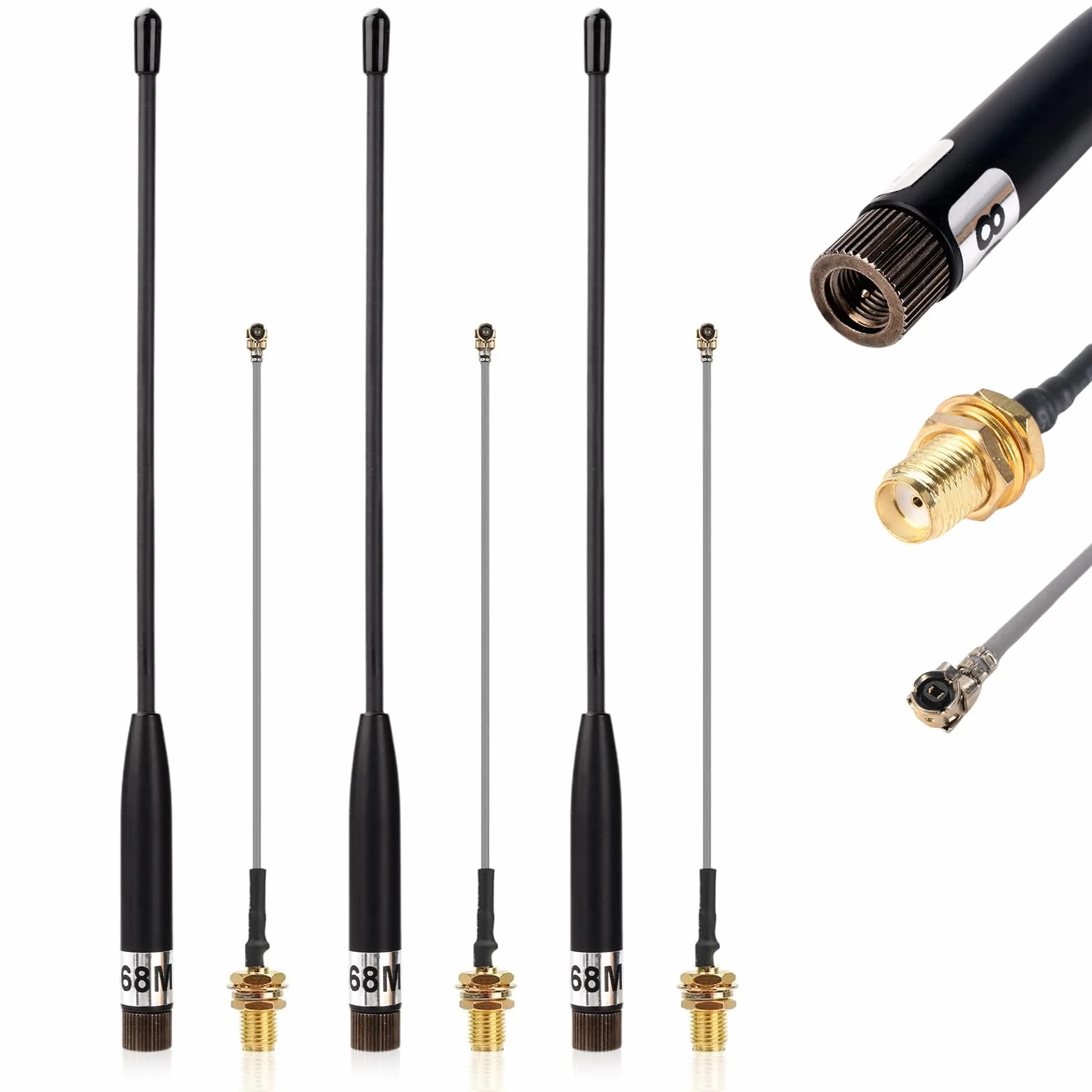 Antena Meshtastic LoRa 10dBi 868 MHz Long Range Soft Whip SMA - 3-pak