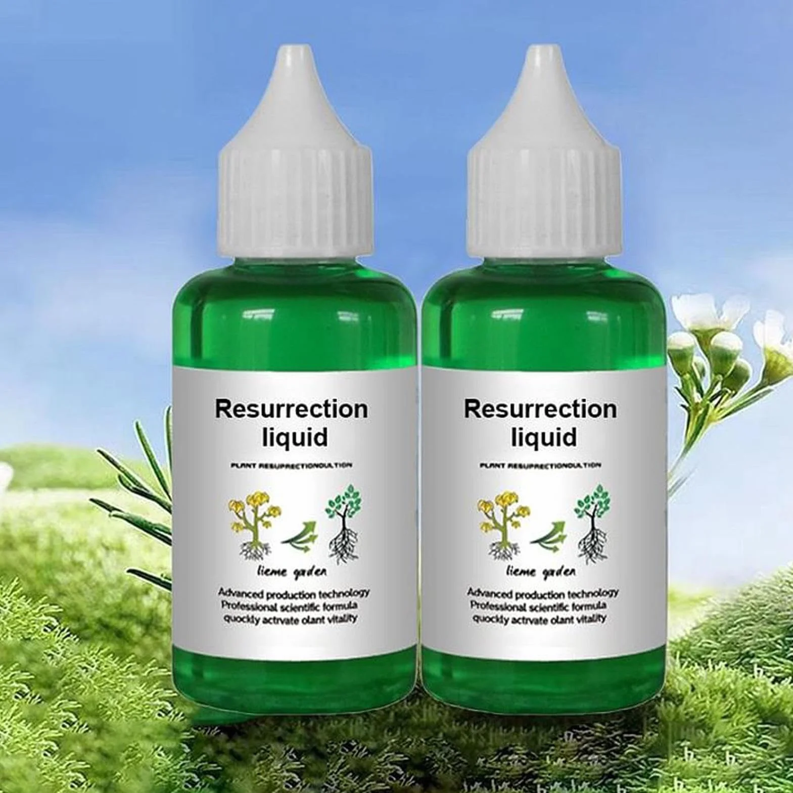 Organic Liquid Fertilizer, Growth Formula for Houseplants with Vital Minerals, High Potency Seedling Nourishment with Easy Mix, Natural Enhancer for Tree Flower Fruit Garden Decor 50ml
