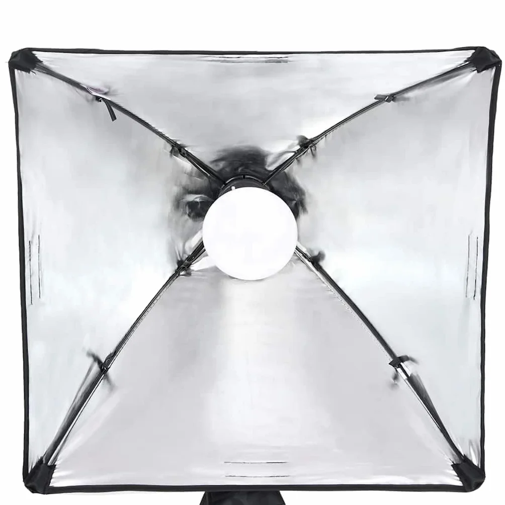 Zestaw oświetlenia studia fotograficznego ze statywem i softboxem do fotografii portretowej i produktowej, ściemniane diody LED, trwały statyw aluminiowy, softboxy 40 x 40 cm, idealny do
