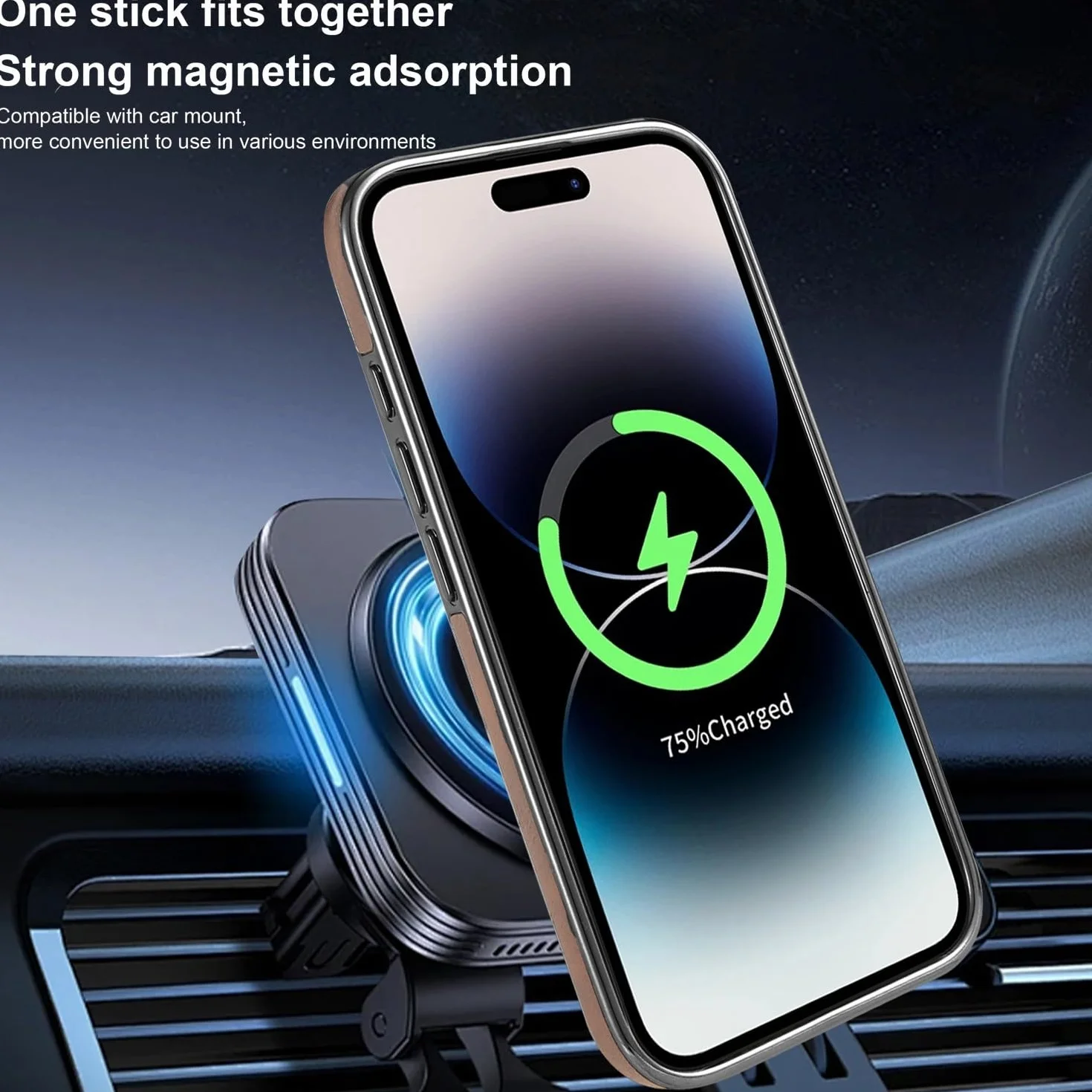 Etui na iPhone 17 Air (kolor: fioletowy) - skórzany magnetyczny stojak etui twarde silikonowe etui