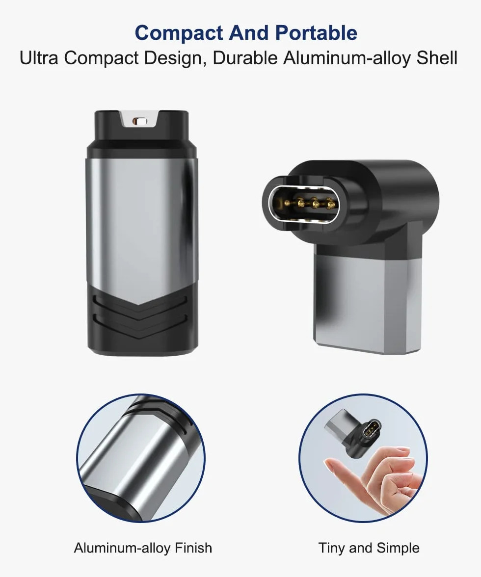 Itramax Adapter Ładowarka USB-C 3Pack,9 stopni Typ C Kabel Konwerter Kompatybilny z Gar/min Fenix 7/7S/7X/6/6S/6X/5/5X,Forerunner 245/745/945/265,Instinct 2/2S,Vivoactive 4/4S/3,Venu X1/2/2S/Sq,Epix 2