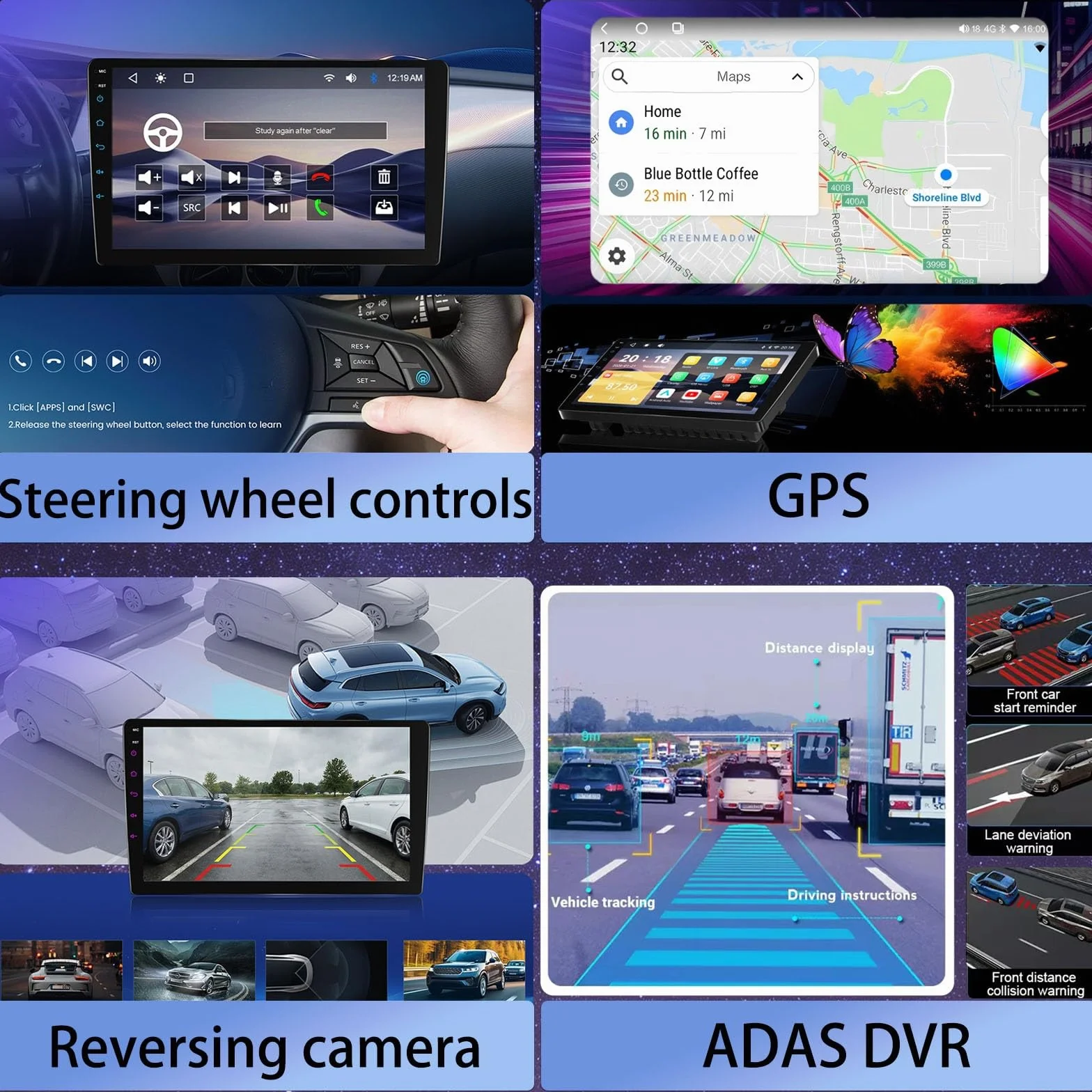 Radio samochodowe do Toyoty Passo XC10 2004-2010 Android CarPlay z 9-calowym ekranem dotykowym, 1280 × 720, radio samochodowe, SWC, Bluetooth 5.0, FM AM RDS, DSP, Wi-Fi, 4GLTE, GPS, ADAS DVR