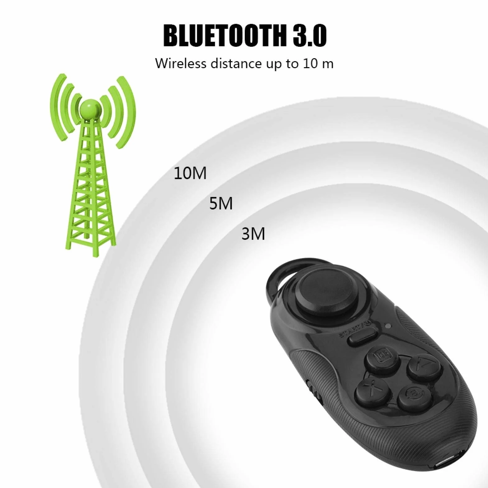 Mini Przenośny Wielofunkcyjny Bezprzewodowy Bluetooth 3.0 Gamepad Selfie Pilot Migawka do telefonu Gear VR Okulary Tablet PC TV iOS Systemy Android