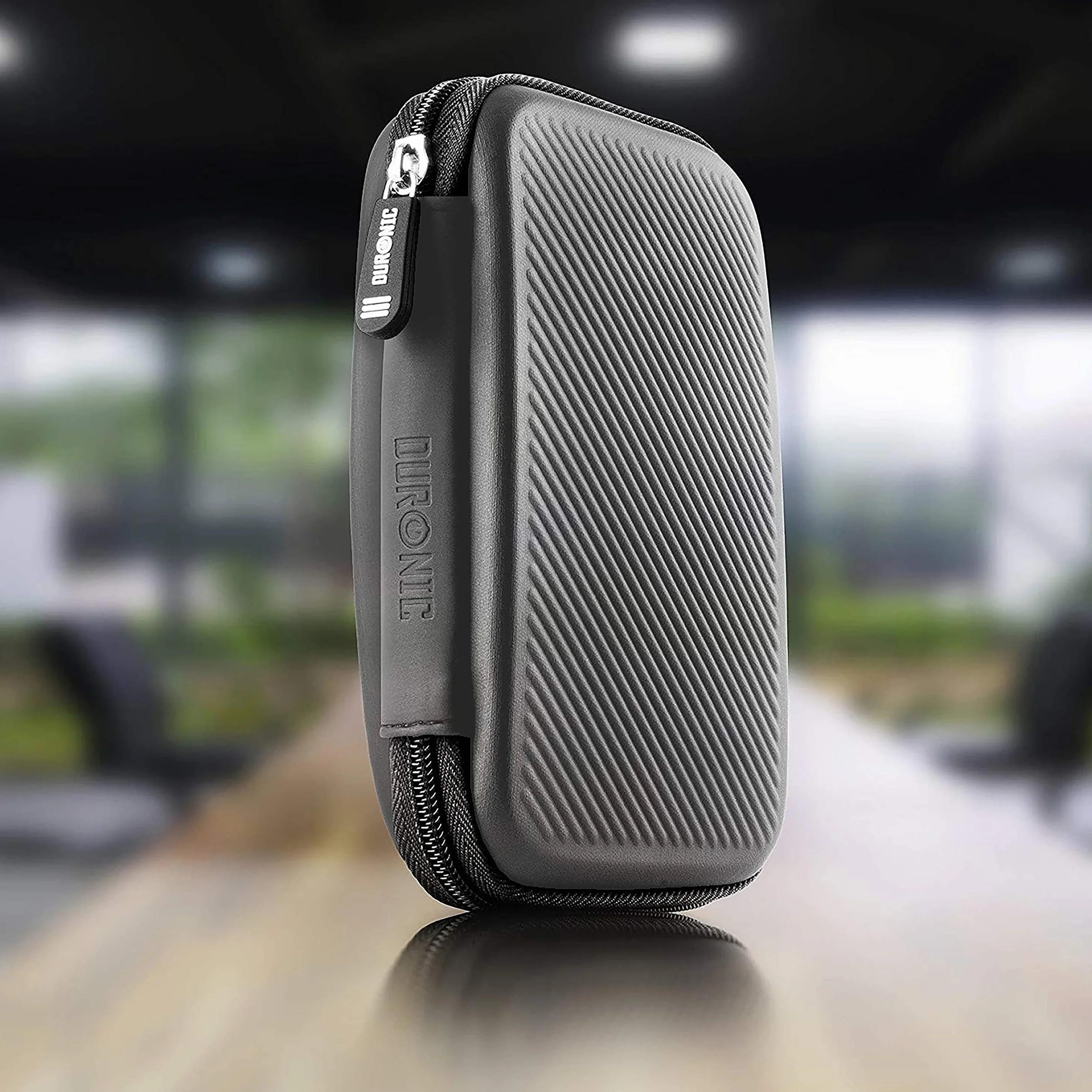 Duronic Etui na dysk twardy HDC2/GY szare przenośne etui do przechowywania EVA na zewnętrzny dysk twardy i kable lekkie etui ochronne odpowiednie dla WE/Western Toshiba Buffalo Hitachi Seagate Samsung