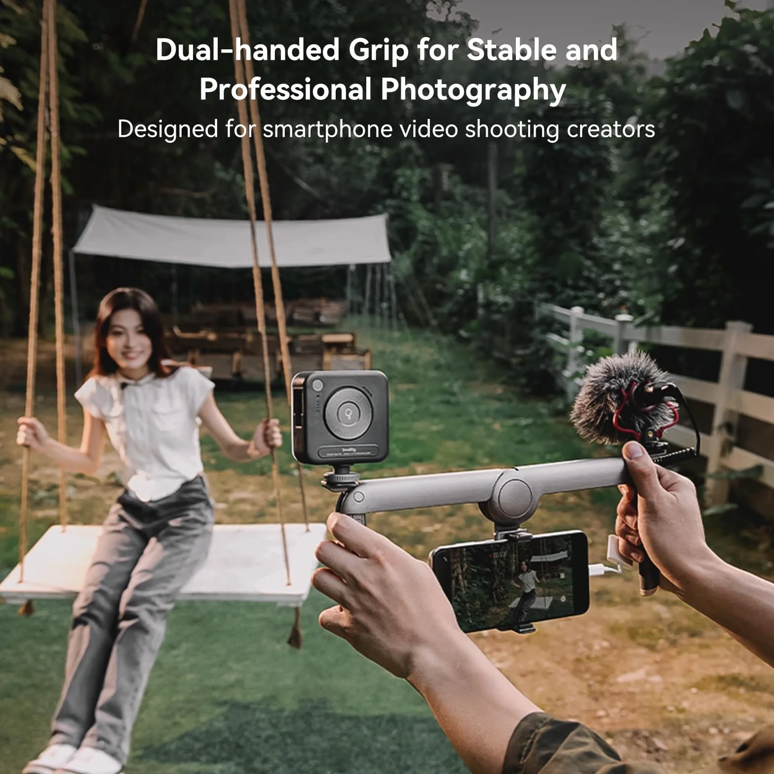 SMALLRIG P20 Foldable Universal Phone Cage Składana Uniwersalna Klatka na Telefon, Smartphone Video Rig Filmowanie Vlogging Case Stabilizator Mocowanie do Statywu dla iPhone 16/14/13/12-4047
