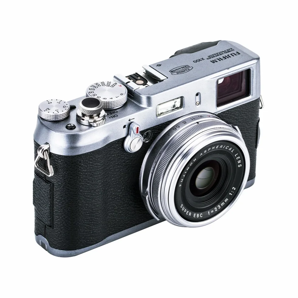 JJC Przycisk spustowy do Fujifilm Fuji X100VI X100V X-T5 X-T4 X-T3 X-PRO3 X-PRO2 X100F X-T20 XT3 XT2 X100T X-E4 X-E3 XPRO-1 X-T10 X100 X100S X-E2S X30 x 20 x 10 cm | Lita miedź z silikonem, w zestawie 2 gumowe pierścienie do aparatu Fuji, różne style
