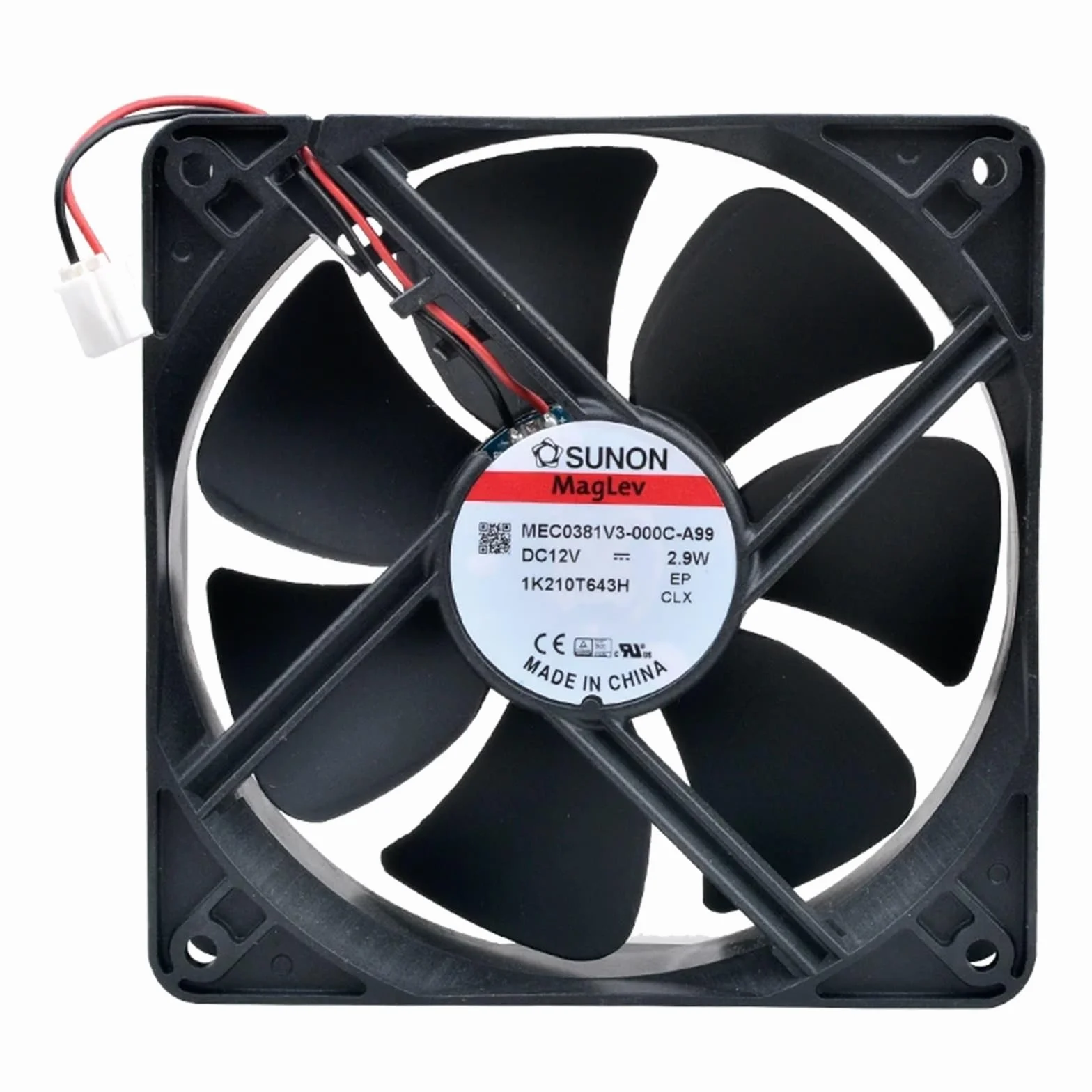 MEC0381V3-000C-A99 Wentylator 12 cm 120 mm 120 mm 120 x 120 x 38 mm DC12V 2,9 W 2 linie Wentylator chłodzący do zasilaczy falownika i motoryzacji