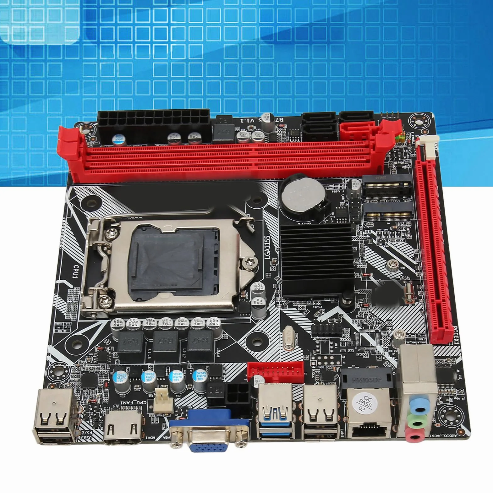 Płyta Główna Komputera Stacjonarnego, Płyty Główne Komputera B75 MS ITX, Płyta Główna DDR3 LGA 1155, Płyta Główna NVME M.2 WiFi M.2 USB3.0 SATA3.0