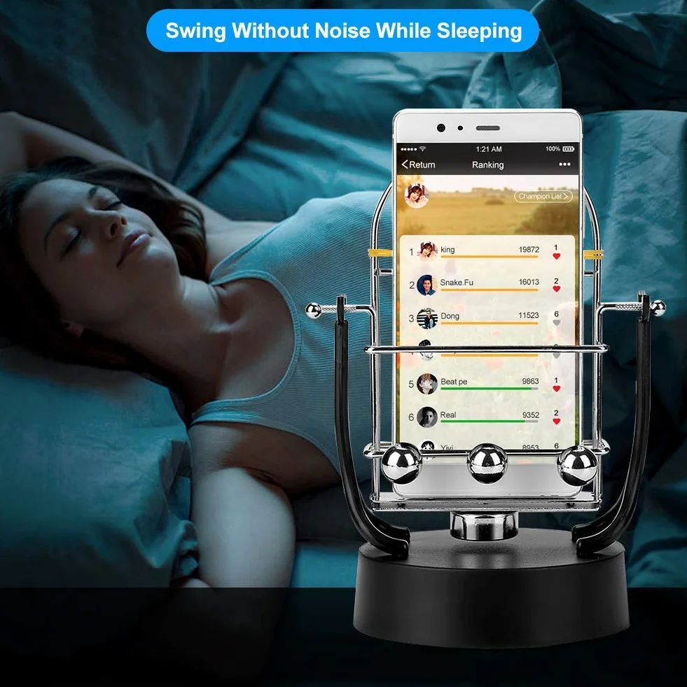 Yosoo Health Gear Automatyczny telefon kołyskowy, symulator ruchu do WeChat Run i krokomierza, uchwyt na telefon komórkowy z funkcją kroków