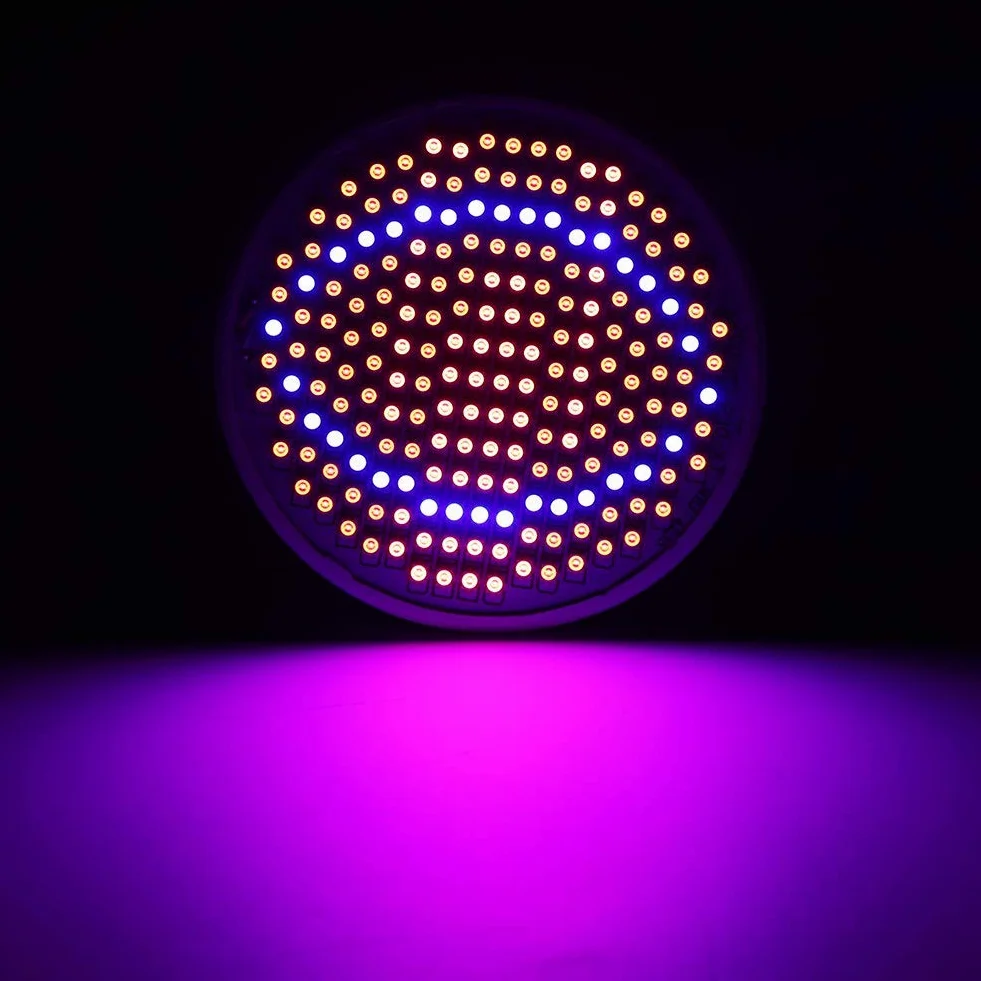 LED do uprawy 24W E27 mocny Panel pełne spektrum 200 LED szklarnia hydroponiczna warzywo doniczkowa roślina kwiatowa żarówka 85~265V