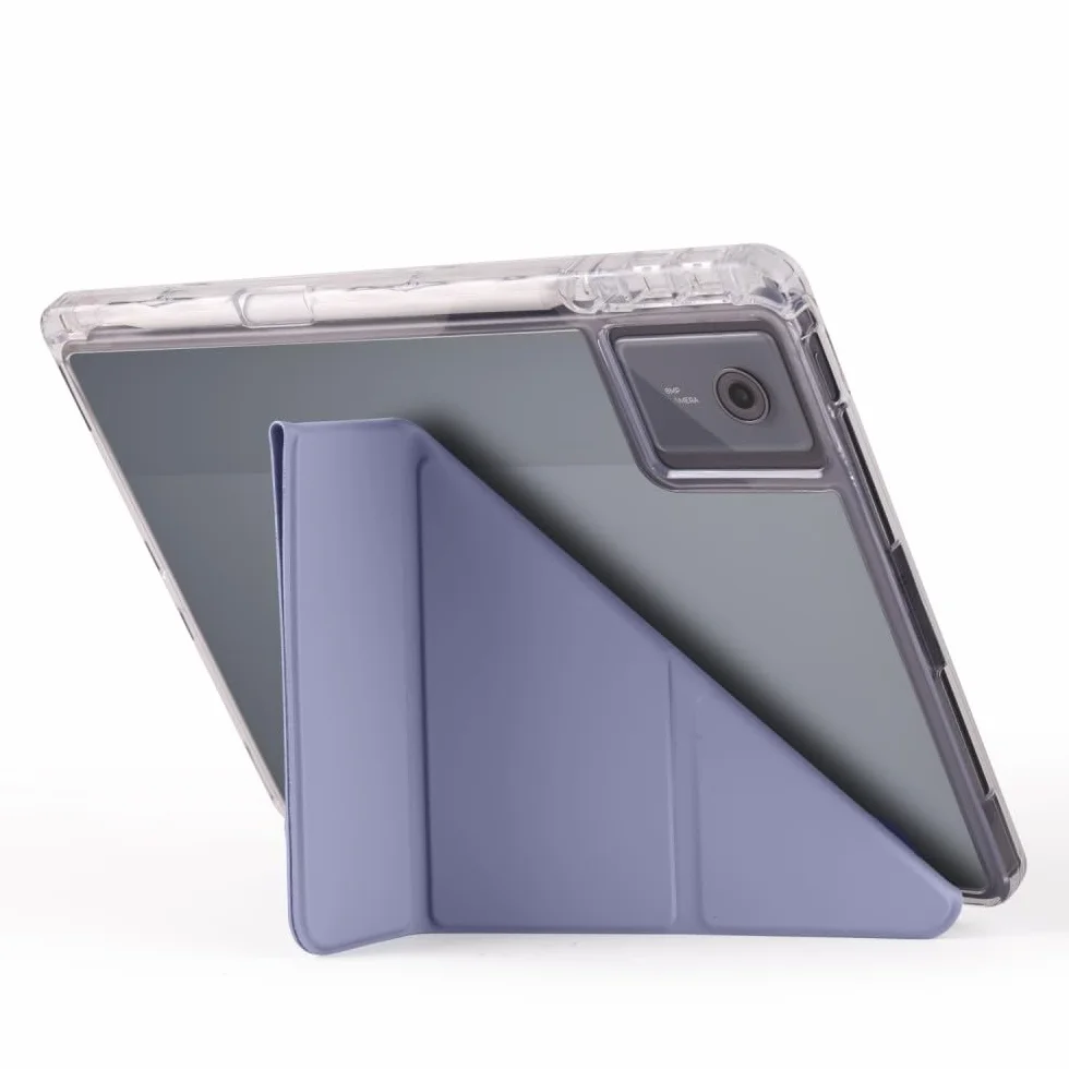 Generic etui kompatybilne z Xiaomi Mi Pad 6 Pro (kolor: lawendowy fioletowy) skórzany stojak z klapką twardy silikonowy pokrowiec na tył