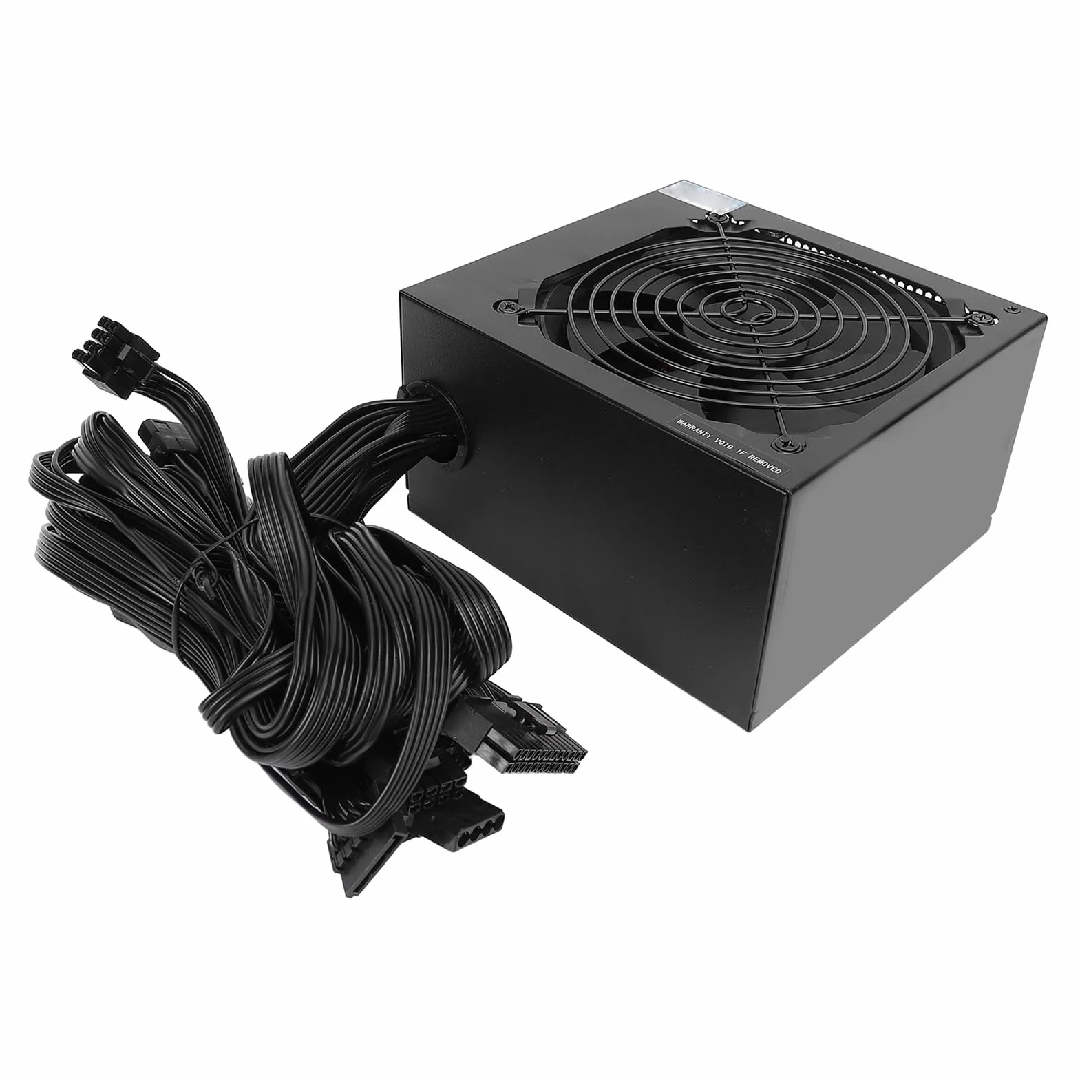 AMONIDA Wysokowydajny Zasilacz ATX 700 W z Wentylatorem Chłodzącym do Systemów Komputerowych Stabilne Napięcie Wiele Funkcji Ochronnych