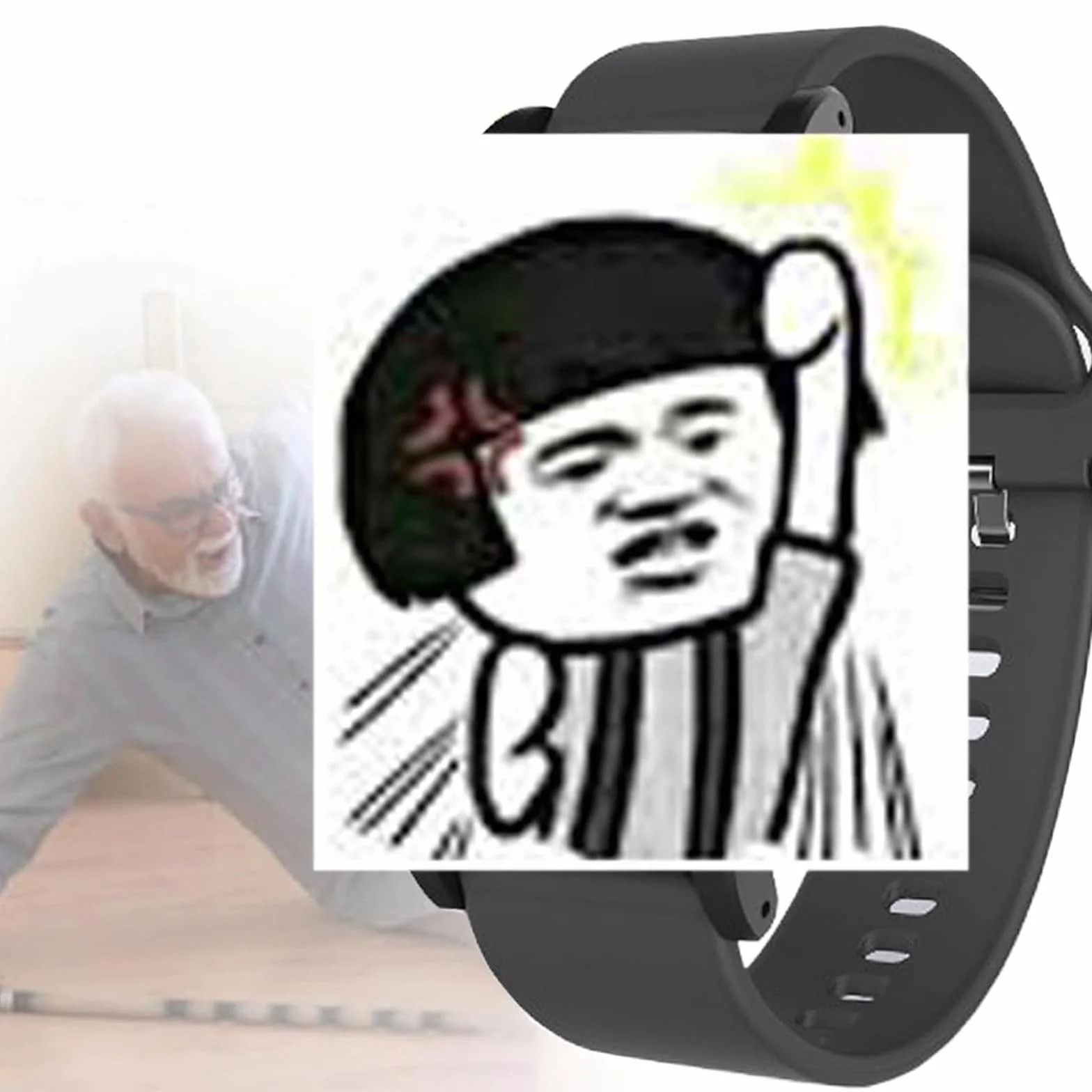 SOS Personal Alarm dla osób starszych, wykrywanie upadków, inteligentny zegarek, wykrywacz upadków dla seniorów, lokalizator GPS, wodoodporny inteligentny zegarek dla osób z demencją,Black