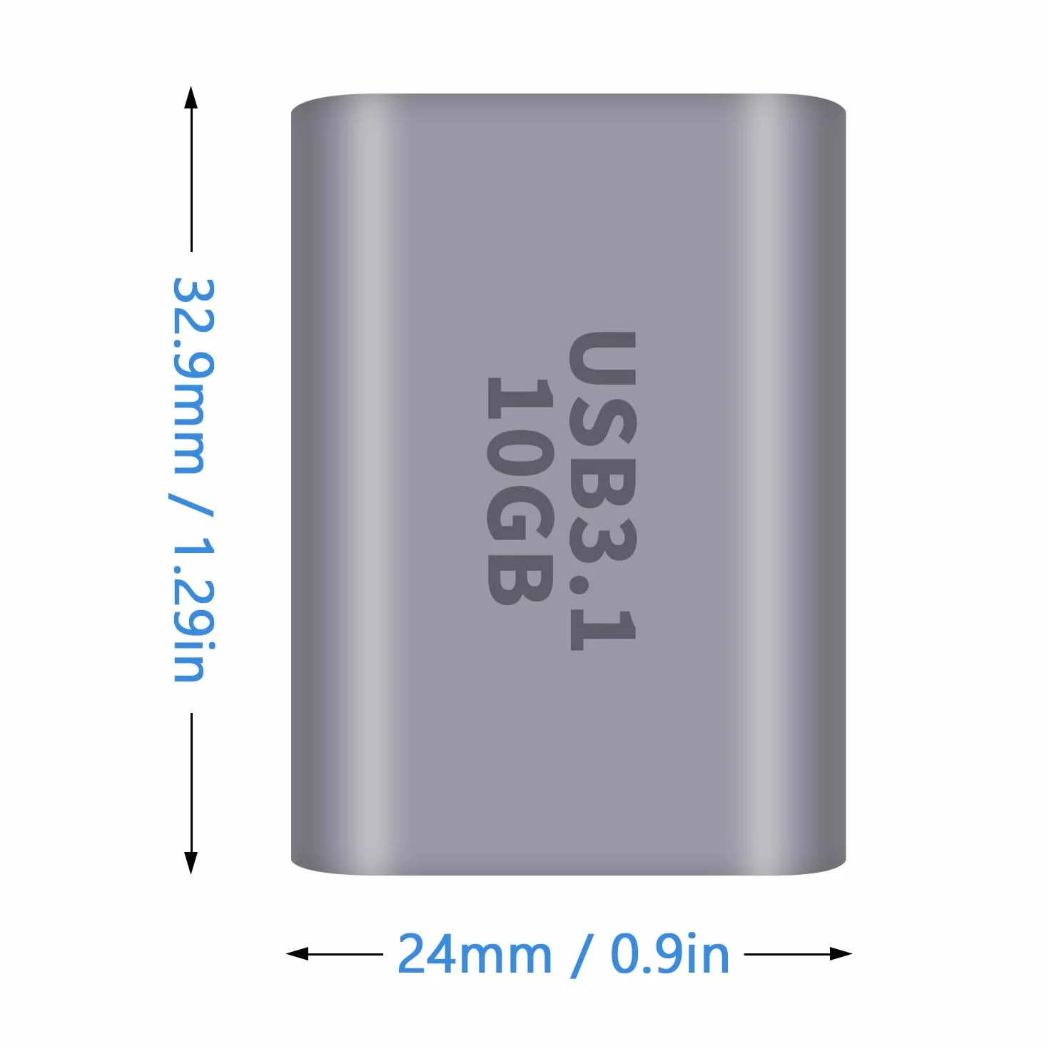 Duttek Adapter USB C żeński na USB 3.1 Gen 2, dwukierunkowy adapter typu C na typ A 10 Gb/s, adapter OTG, obsługuje synchronizację danych i ładowanie do laptopa, komputera, iPhone'a, MacBooka Pro,