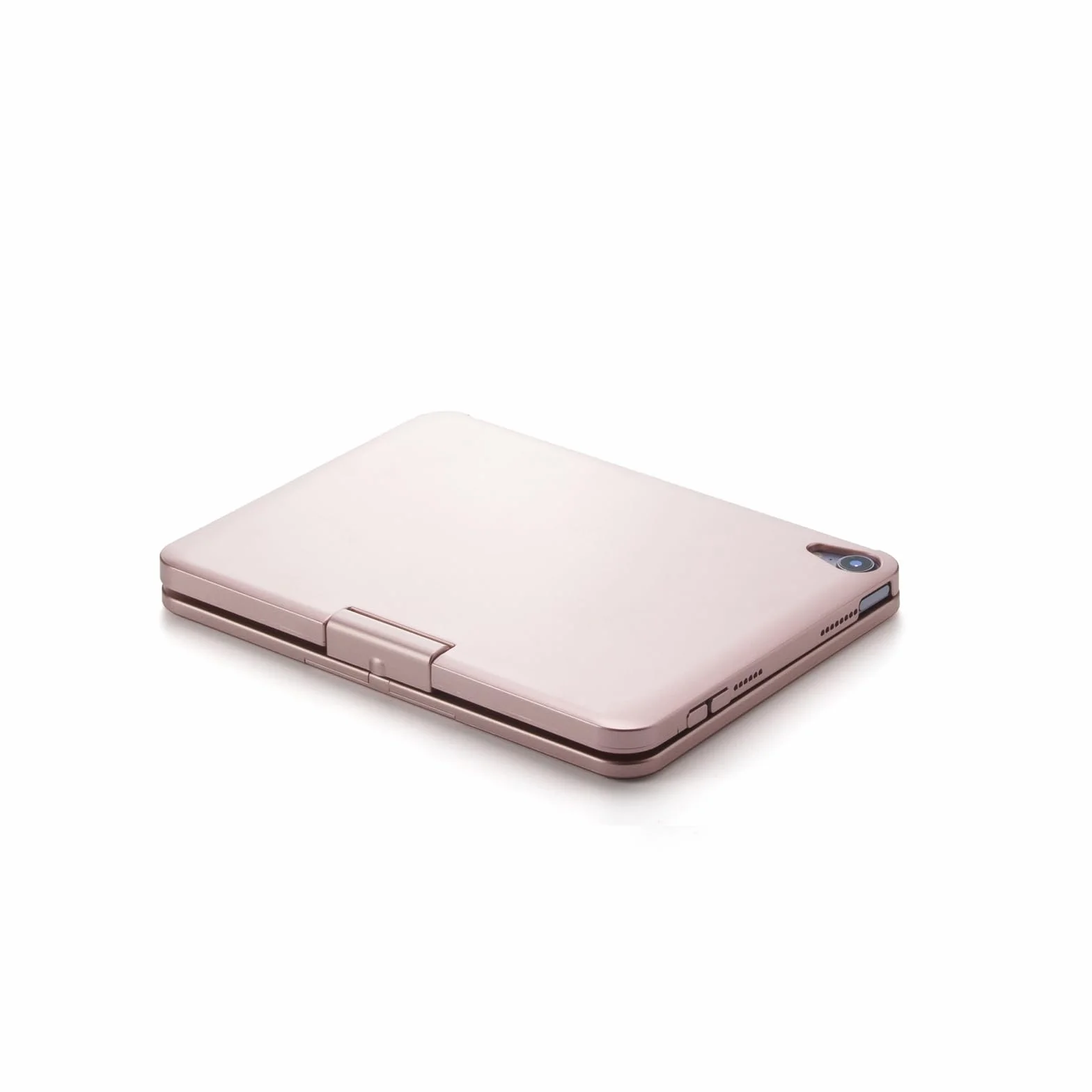 Etui na klawiaturę do iPad mini 7 (2024) i Mini 6 (2021) 8,3", obracane o 360°, 7 kolorów podświetlenia tła z gładzikiem i uchwytem na długopis, różowe