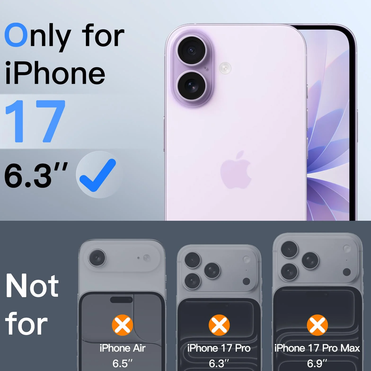 JETech Prywatność Ochraniacz Ekranu dla iPhone 17 6,3 Cala, Antyszpieg Szkło Hartowane, 2 Sztuki