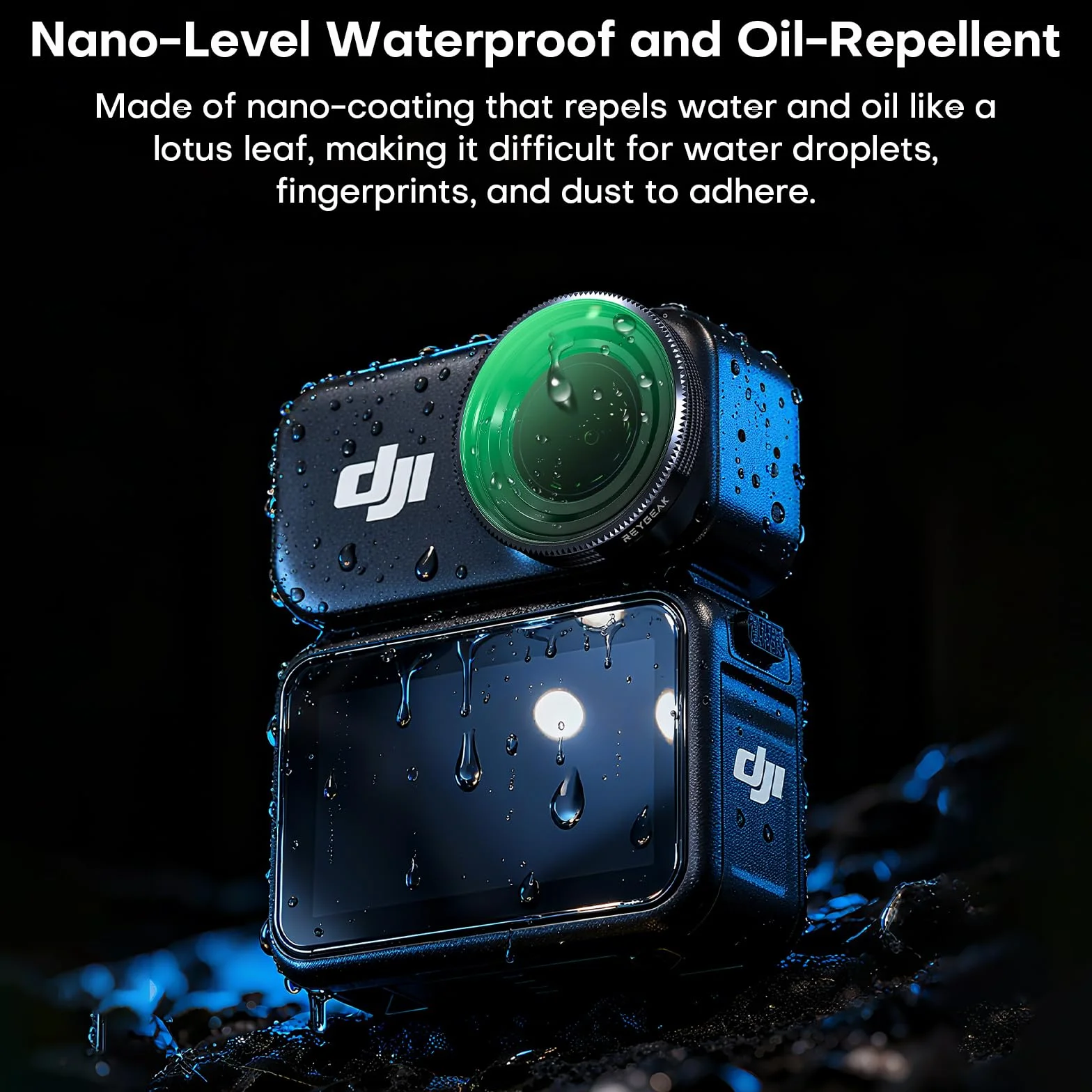 REYGEAK Zestaw filtrów ND do DJI Osmo Nano, CPL/ND8/16/32 do OSMO Nano, rama aluminiowa Multi-Coated HD Optical Glass (CPL/ND8/16/32)