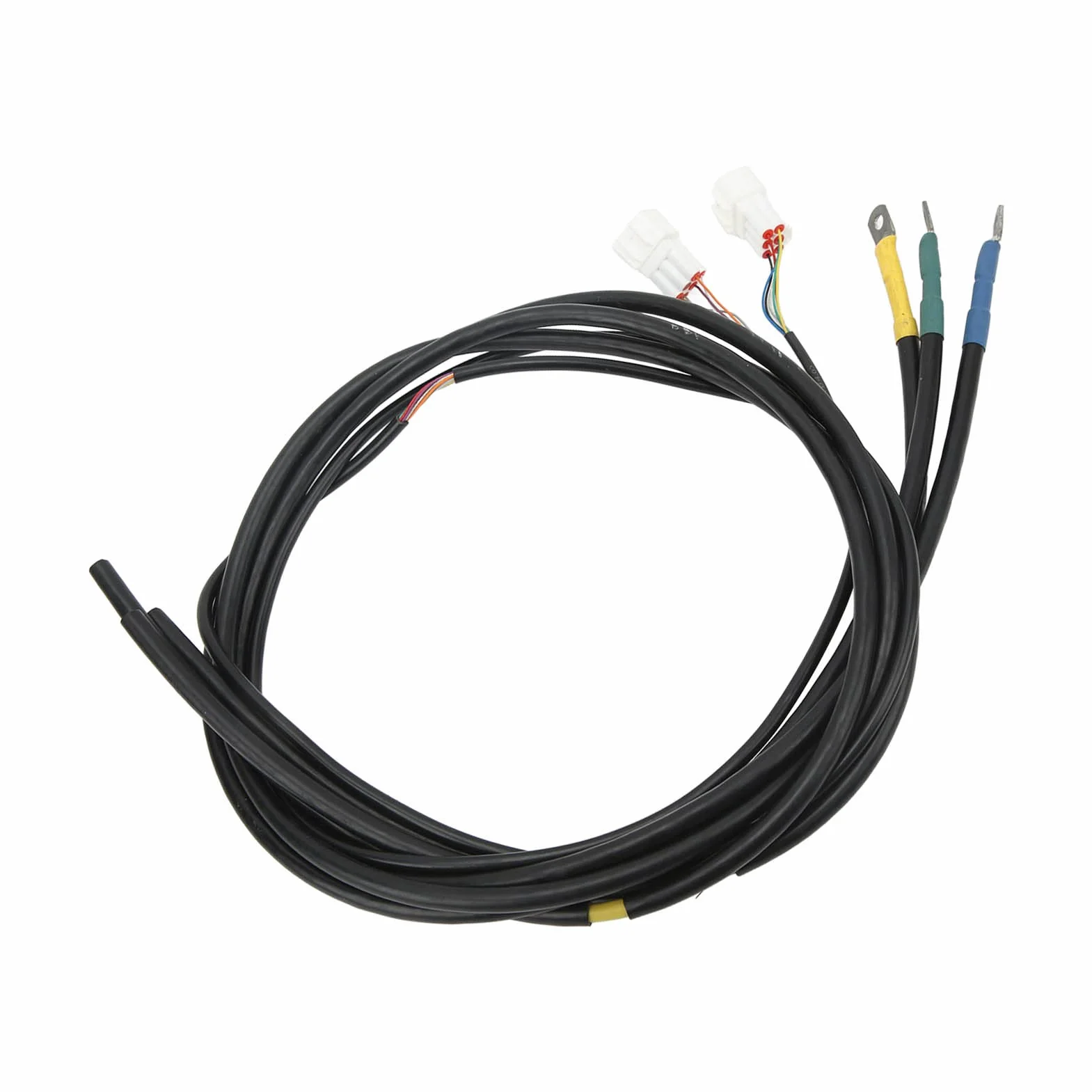 4 szt. Przedłużacz Silnika Miedziany Kabel Połączeniowy Silnika 16 mm² 1,35 M Uniwersalny Dzielony Przewód do Pojazdów Elektrycznych i Motocykli Stabilna przewodność