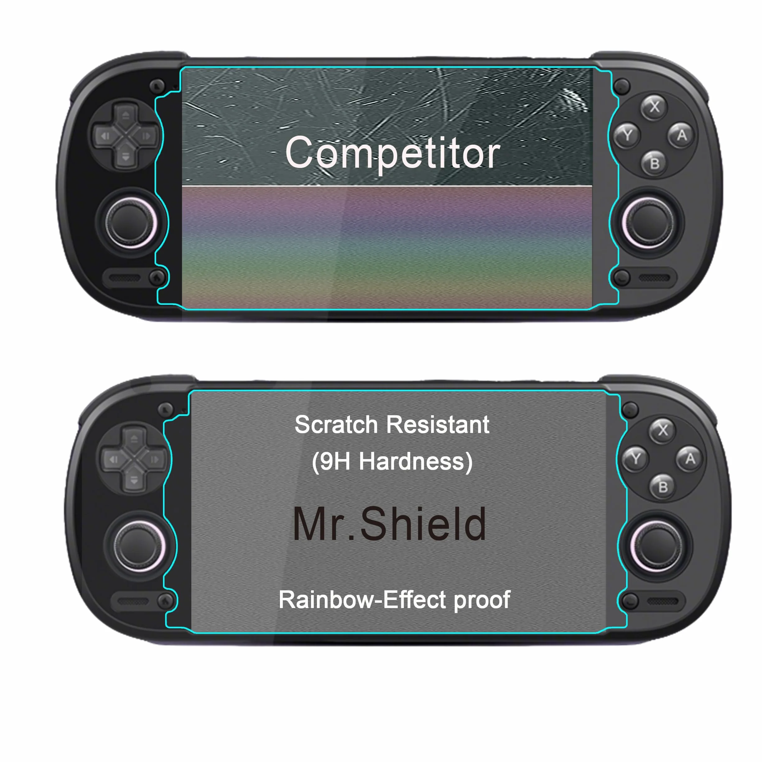 Mr.Shield 3 Sztuki Hartowane Szkło do Retroid Pocket 6 | Ochraniacz Ekranu Odporny na Zarysowania HD Przejaśniać Hartowane szkło 9H