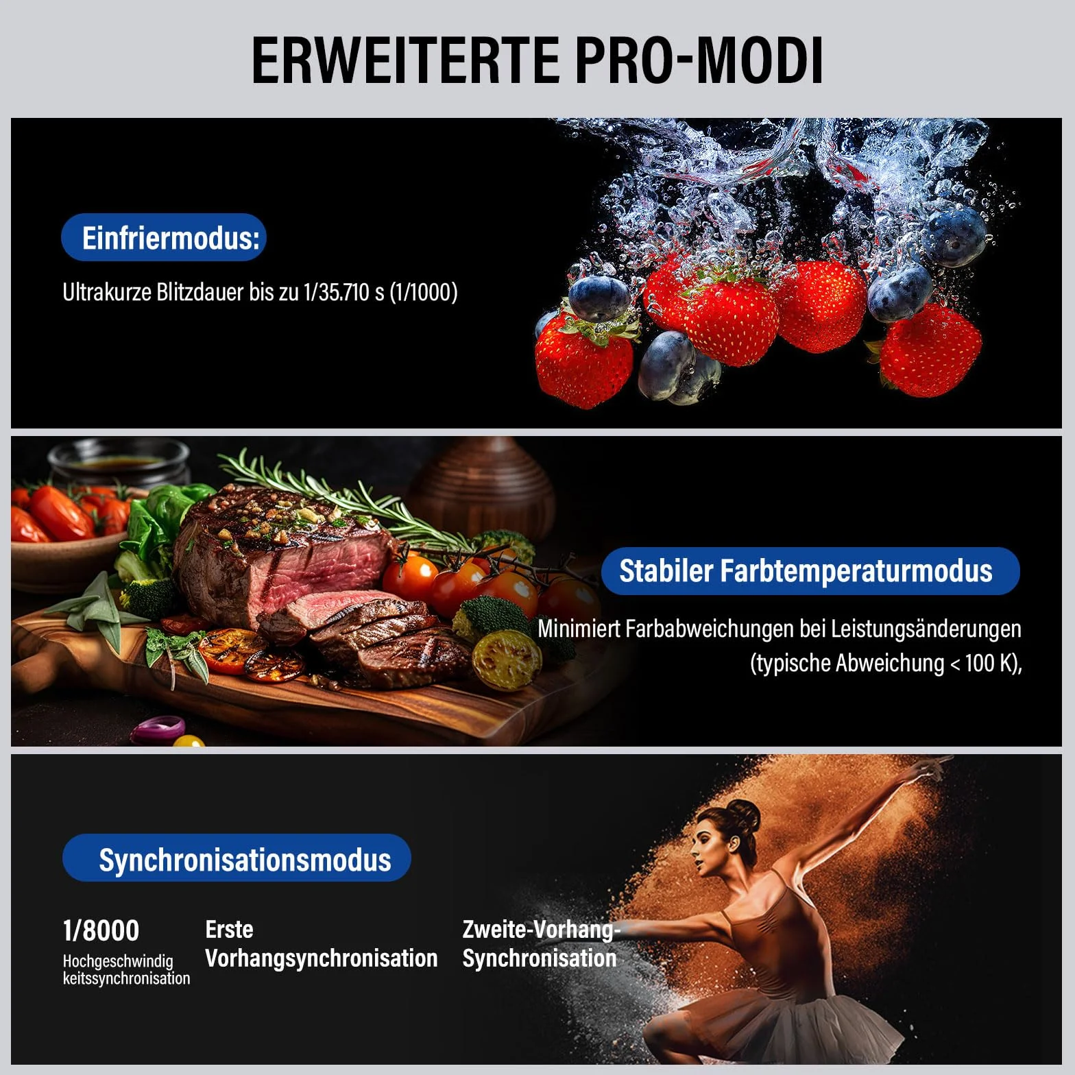 GODOX AD800Pro 800W TTL lampa błyskowa zewnętrzna, 2,4 G Wireless HSS 1/8000s, zdejmowana bateria litowa, 10-stopniowa regulacja, 40 W, podwójny tryb lampy 2800K-6000K, czas ładowania 0,01-1,5, 300