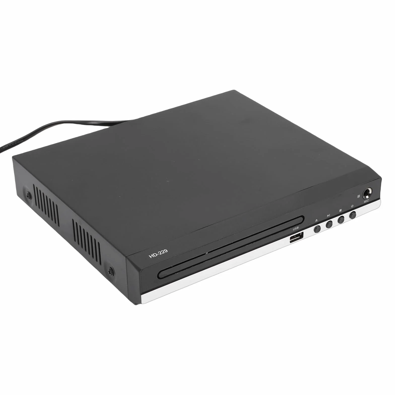 Cryfokt Odtwarzacz DVD, Wieloregionowy Odtwarzacz CD DVD We Wszystkich Formatach z Portem USB o Rozdzielczości 1080P HD i Wyjściem, do Kina Domowego i Rozrywki Karaoke (wtyczka UE)