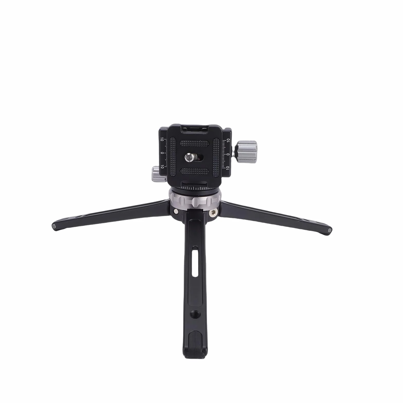 Cryfokt Stojak na Biurko Statyw z możliwością Regulacji 360 Stopni Przenośny Statyw do Kamer Vlog DSLR Lekki Aluminiowy 8,9 Cala (GREY)
