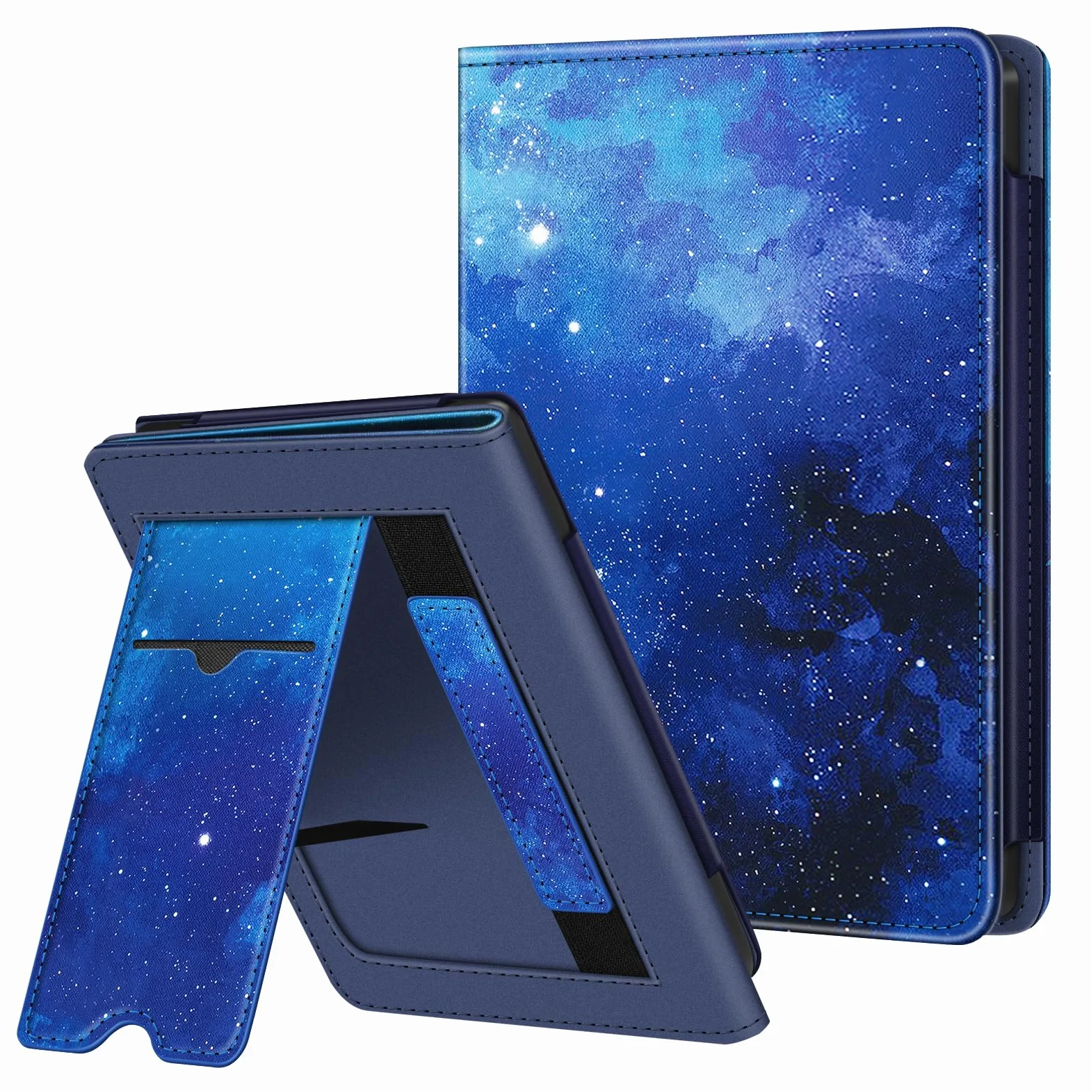 FINTIE Etui stojące do 6" Kobo Clara Colour (2024) /Clara BW (2024) /2E (2022) eReader - Premium etui ze skóry poliuretanowej z funkcją automatycznego uśpienia/budzenia z gniazdem na karty i paskiem