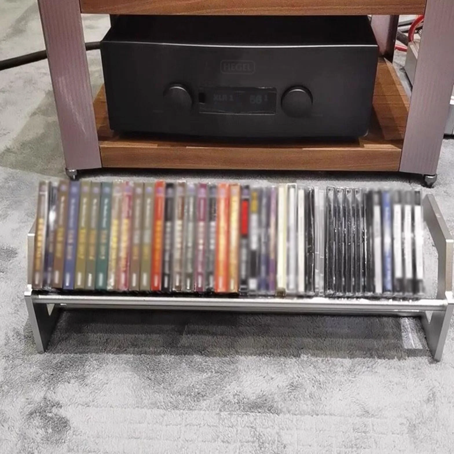 Dom Otwarty metalowy stojak na płyty CD ze stopu aluminium stojak na album do przechowywania
