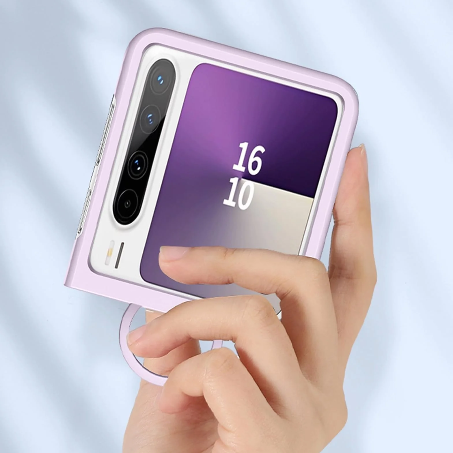 Etui na Huawei Pura X, pierścień na palec PC etui na telefon ze szkła hartowanego etui ochronne na ekran odporne na zarysowania, odporne na wstrząsy powłoka (czarne)