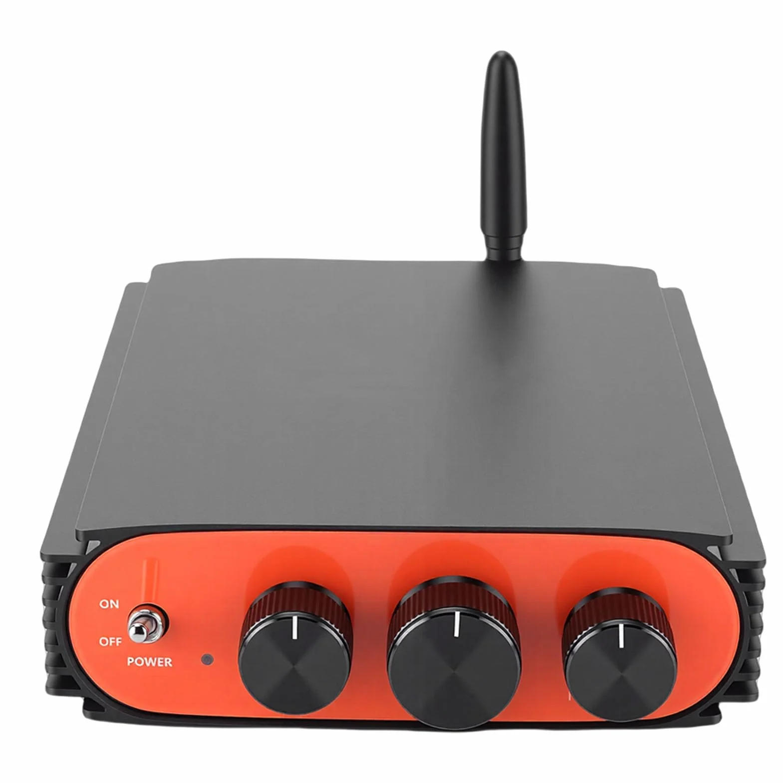 Wzmacniacz Cyfrowy BT 5.3, Dwukanałowy Wzmacniacz Stereo HiFi o Mocy 600 W z Chipem DSP TPA3255, Porty USB AUX SUB OUT, do Głośników Kina Domowego System Muzyczny (wtyczka UE)