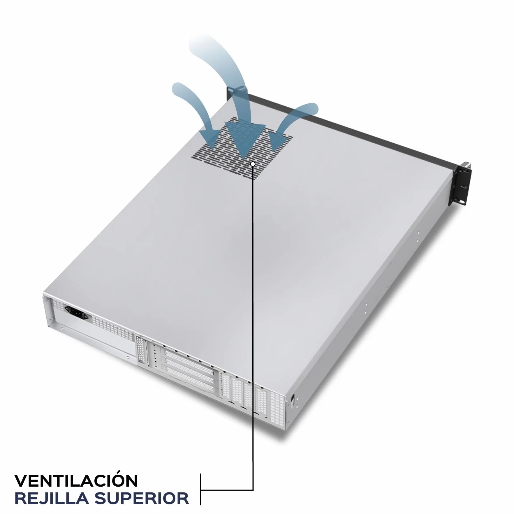 Box Rack 19" 2U 600 mm ATX Unykach UK2130 – profesjonalna podwozie serwerowe, 6 kieszeni (4 x 3,5 + 2 x 2,5), USB-C 3.2, 5 wentylatorów PWM w zestawie, obsługa wysokiej klasy procesorów graficznych