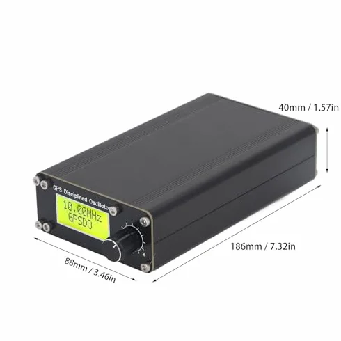 Przenośny Oscylator Zdyscyplinowany GPS Zegar GPSDO OCXO 10 MHz Wyjście Fali Prostokątnej DC12V dla Instrumentów