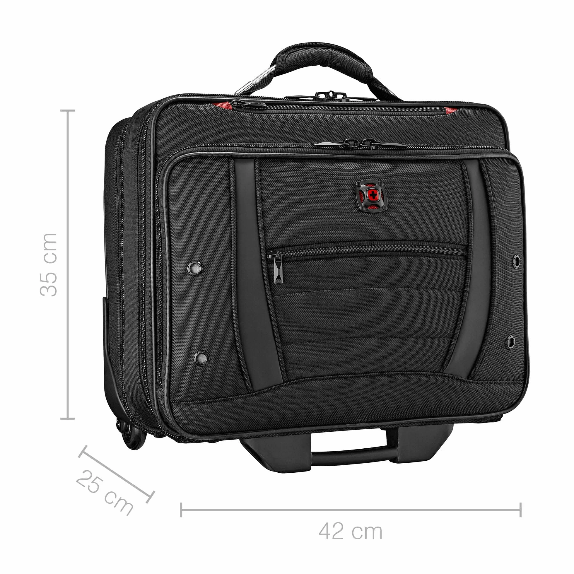WENGER Synergy torba na laptopa, aktówka z kieszenią na notebooka, organizer, biuro, biznes, podróż, czarna