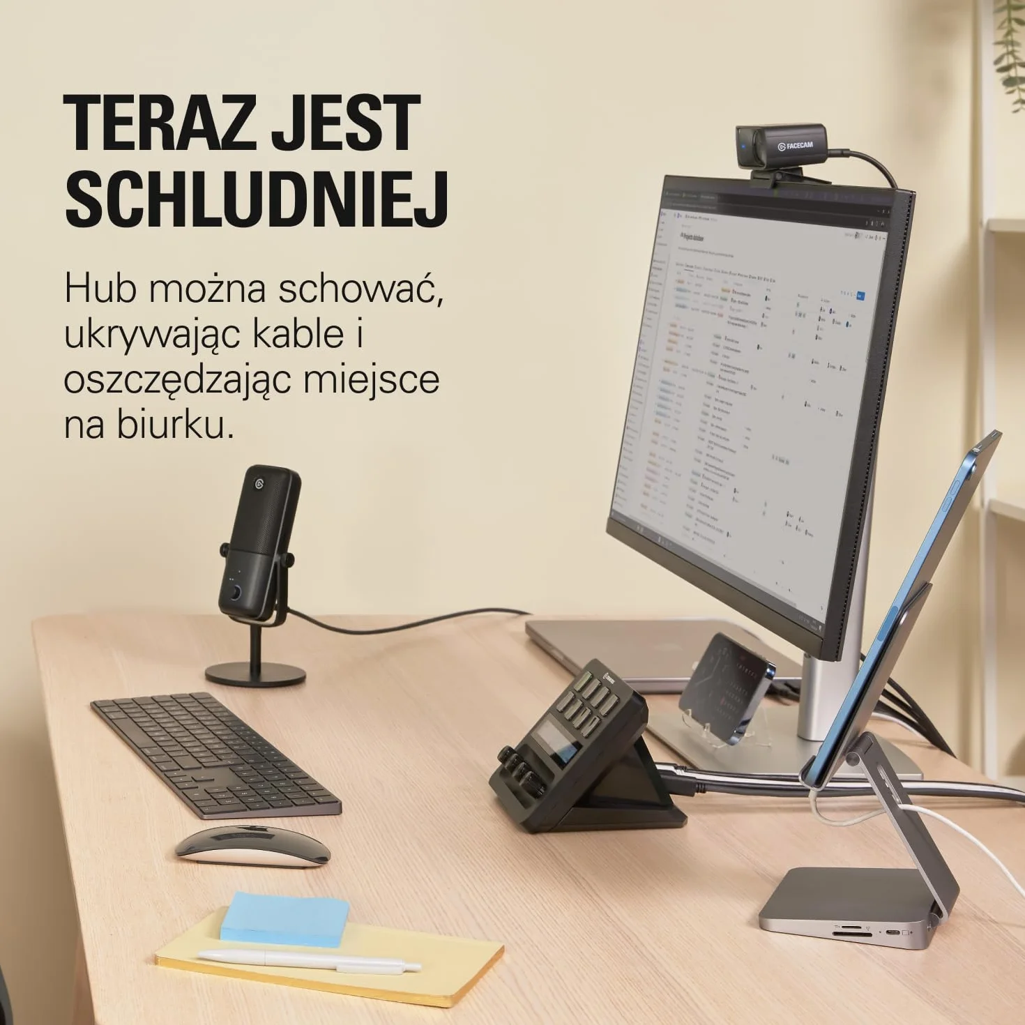 Elgato USB Hub – Do Stream Deck +, 2 Porty USB-C/2 Porty USB-A, Zasilanie, Czytnik Kart SD/MicroSD – USB-C, Mac/PC, Stream Deck i Zasilacz Nie Znajdują Się w Zestawie | 2 x USB-A, 2 x USB-C 5 Gb/s, czytnik kart SD/microSD, 100 W Power Delivery, PC/Mac
