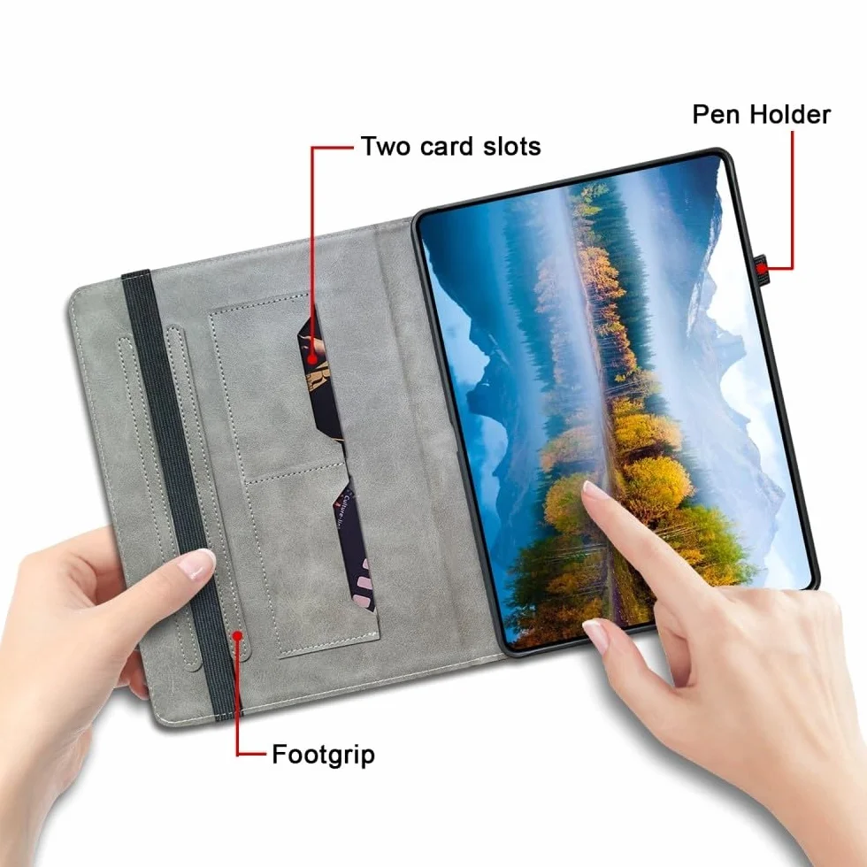 Generic etui kompatybilne z Xiaomi Redmi Pad Pro 12,1 cala 2024 (kolor: miłość serce) wzór skórzany pokrowiec z klapką portfel etui