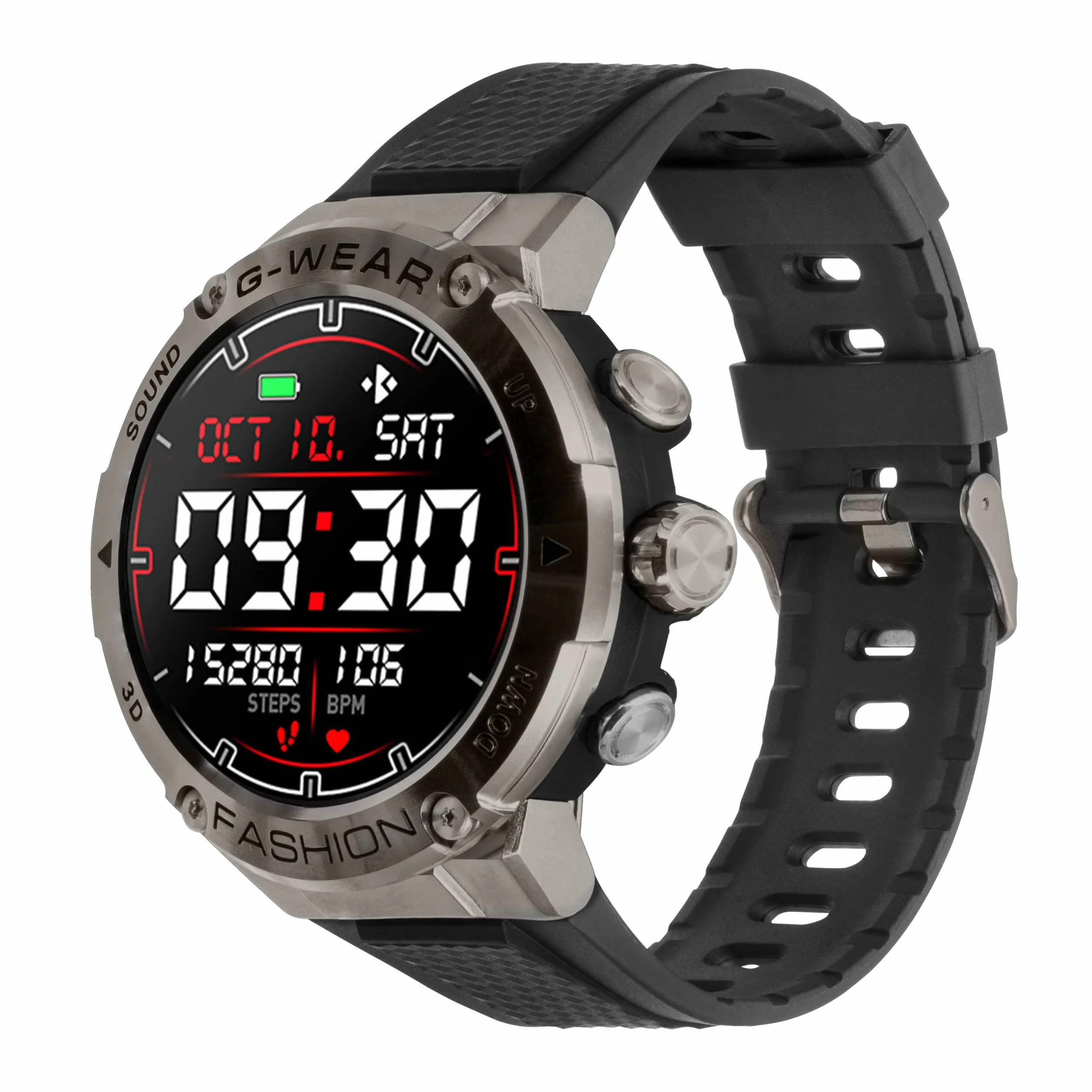 Watchmark G-Wear Smartwatch, Czarny, 36 mm